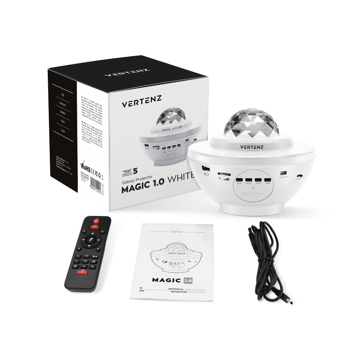 Proiector de stele VERTENZ Magic 10 White