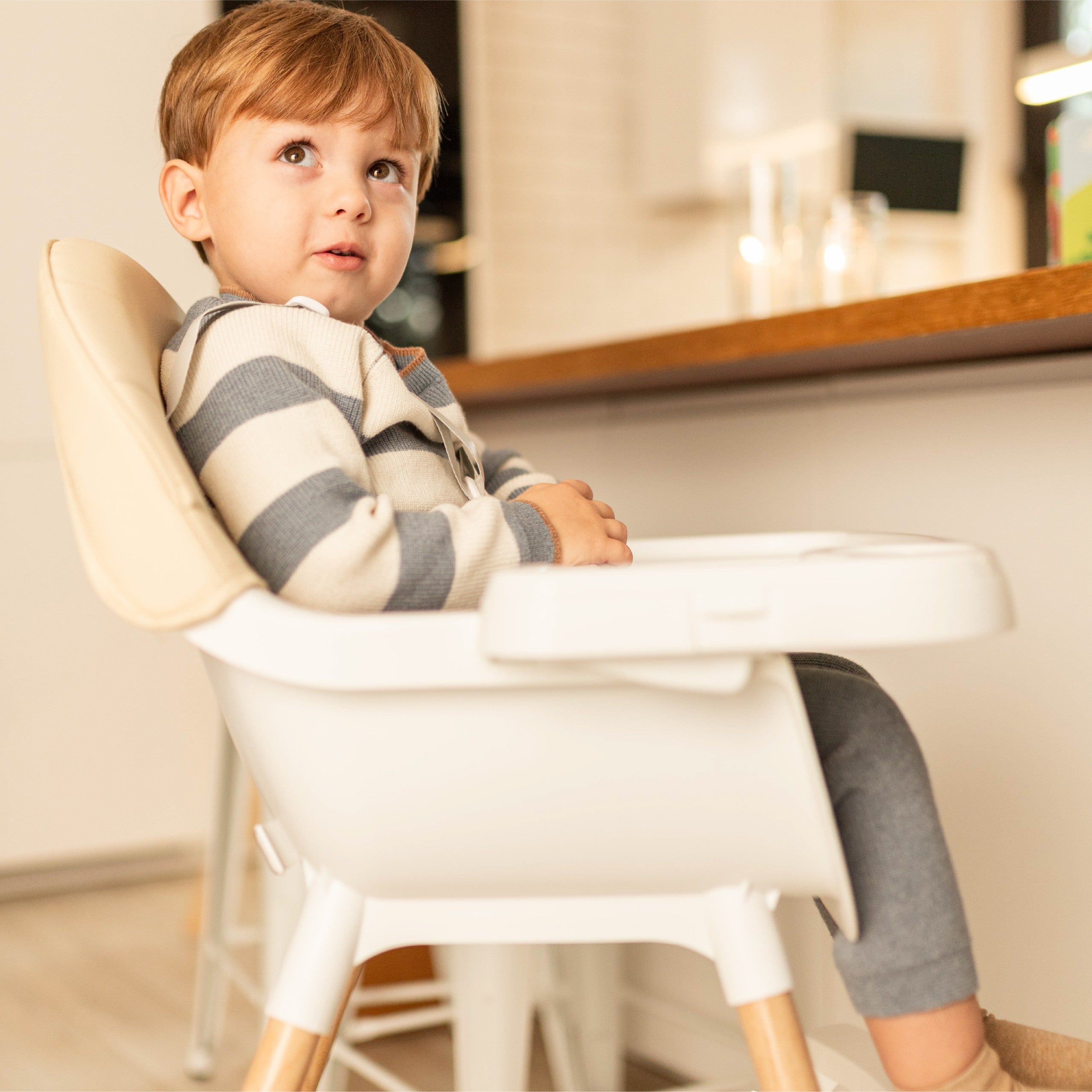 Scaun de masă pentru copii Tulano Morsel Beige