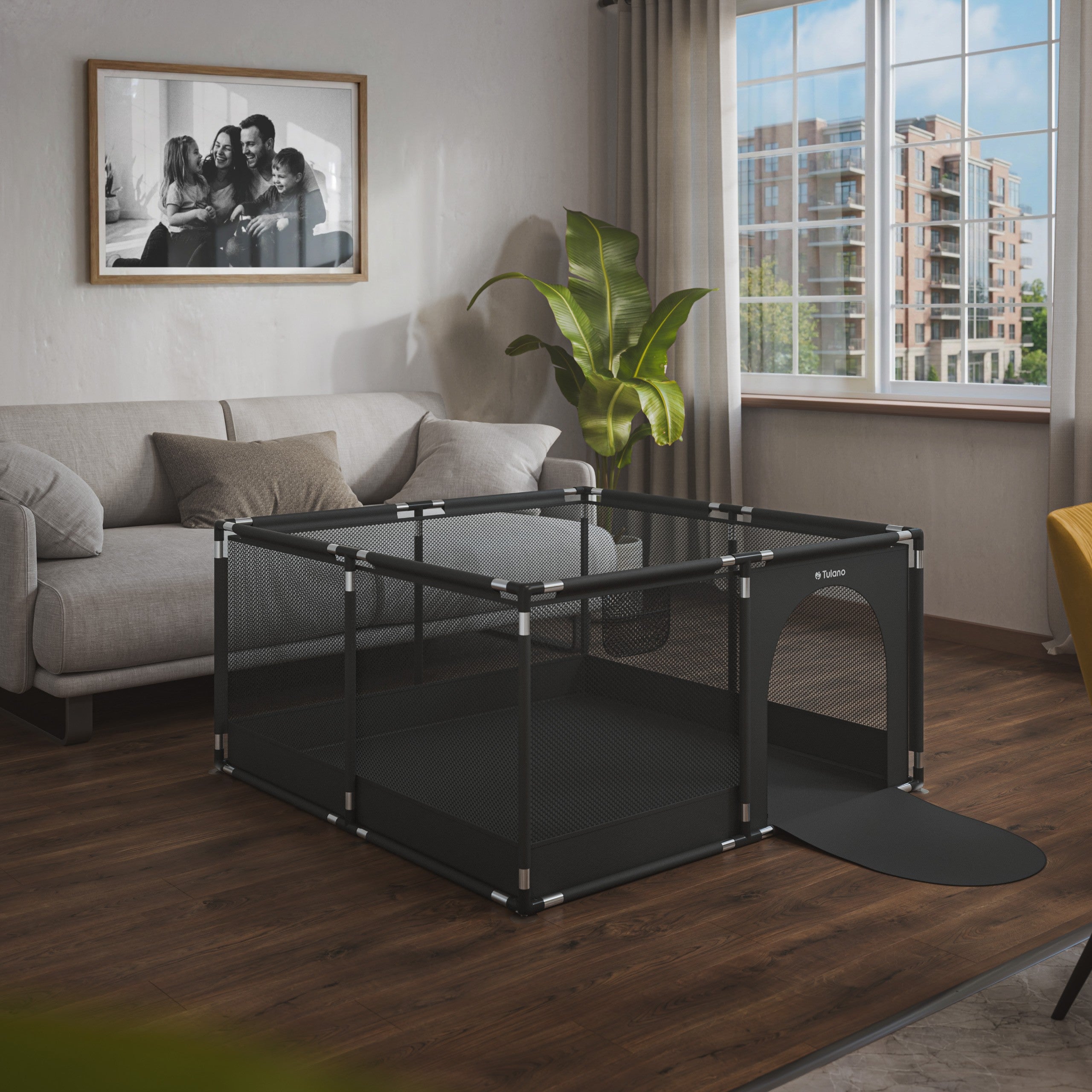 OUTLET Pătuț pentru copii Tulano Cozy 20 Graphite - 130 cm