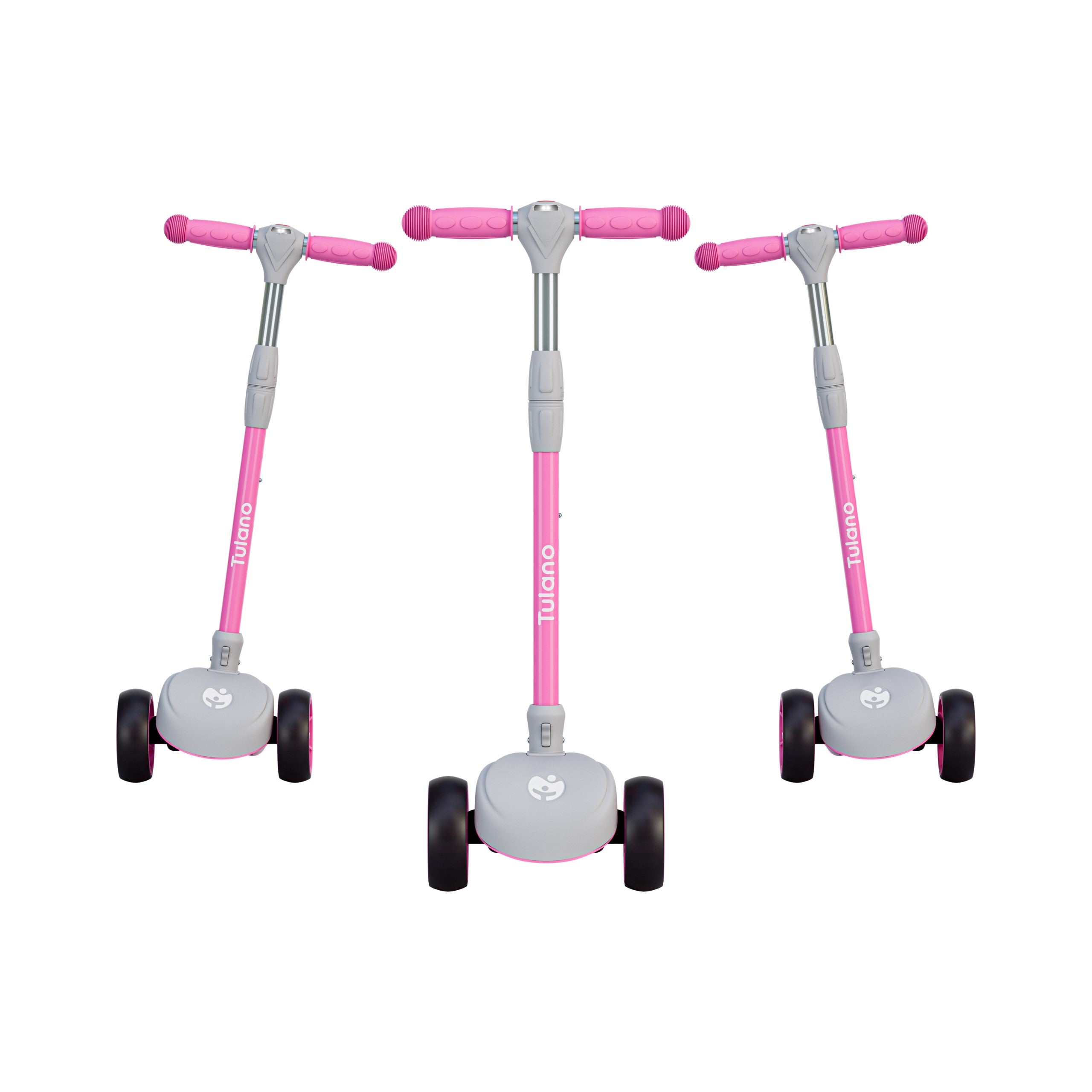 Trotinetă cu echilibru pentru copii LED Rookie 15 Pink