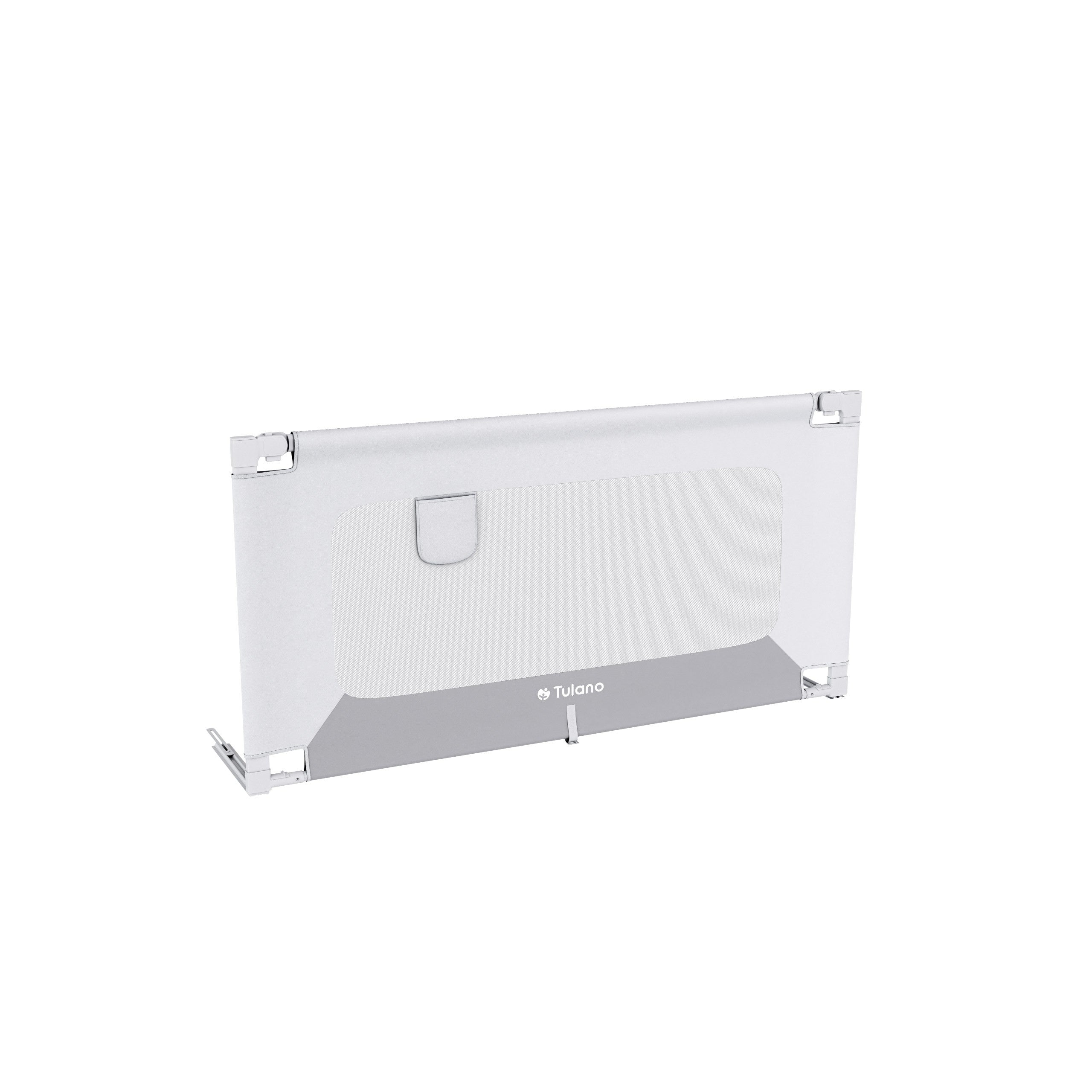 Barieră de protecție pentru pat de 140 cm Tulano Cover 44 Alb-Gri