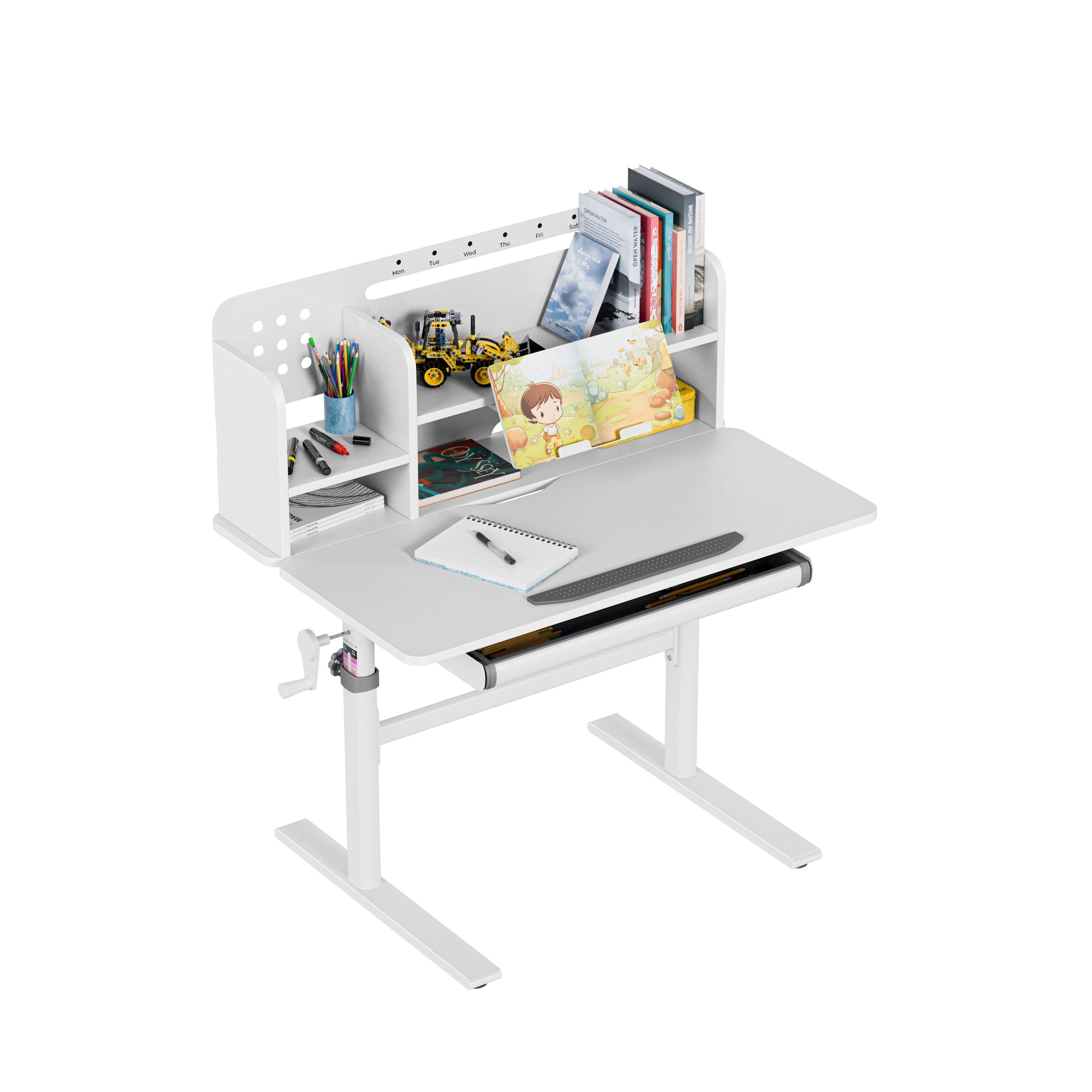 Birou ergonomic pentru copii Mark Adler Study 5.0 Grey 90 cm