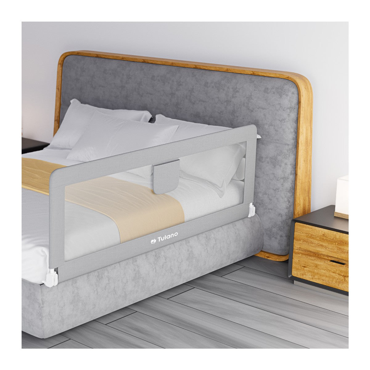 Barieră de protecție pentru pat, 200 cm, Tulano Cover 20