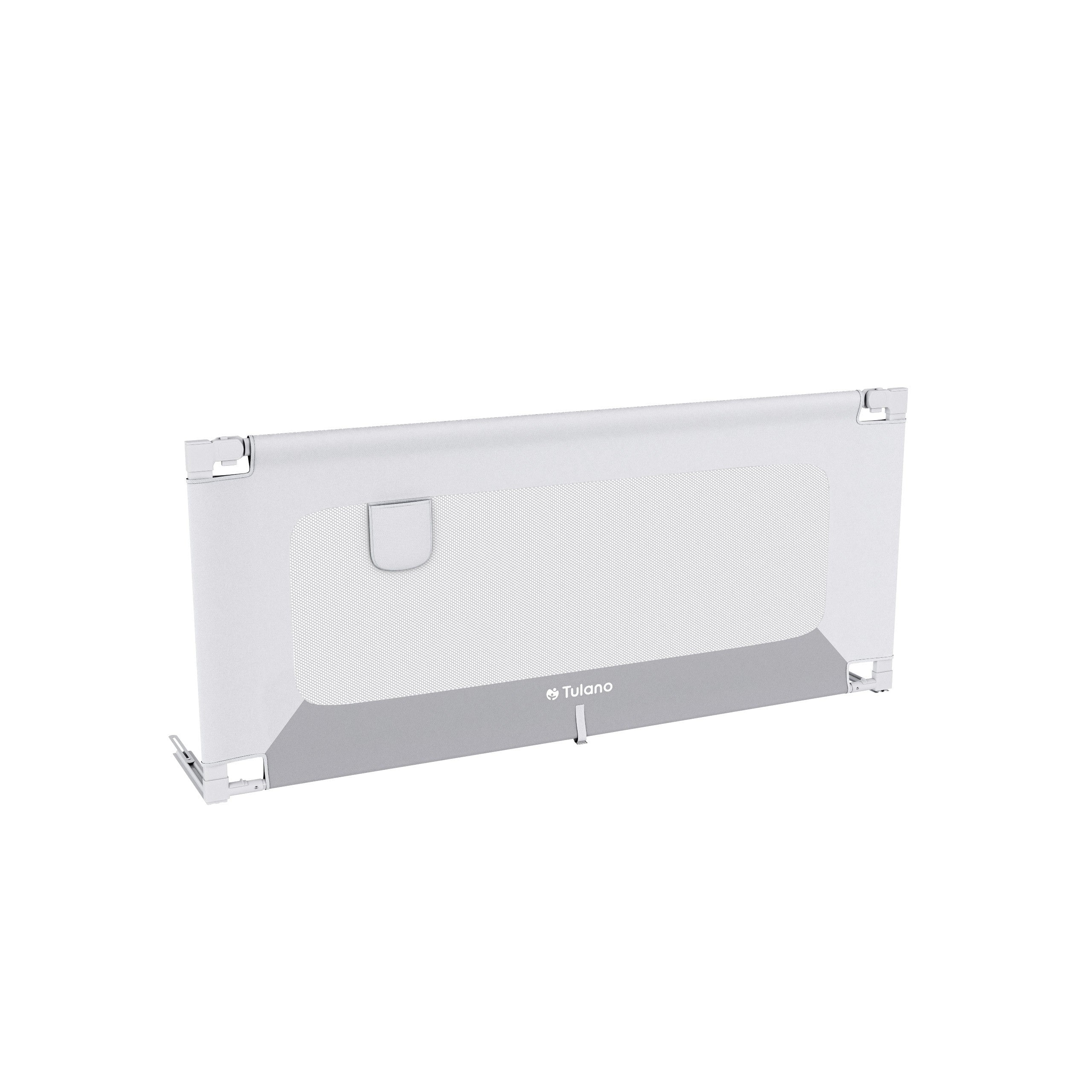 Barieră de protecție pentru pat 160 cm Tulano Cover 46 Alb-Gri