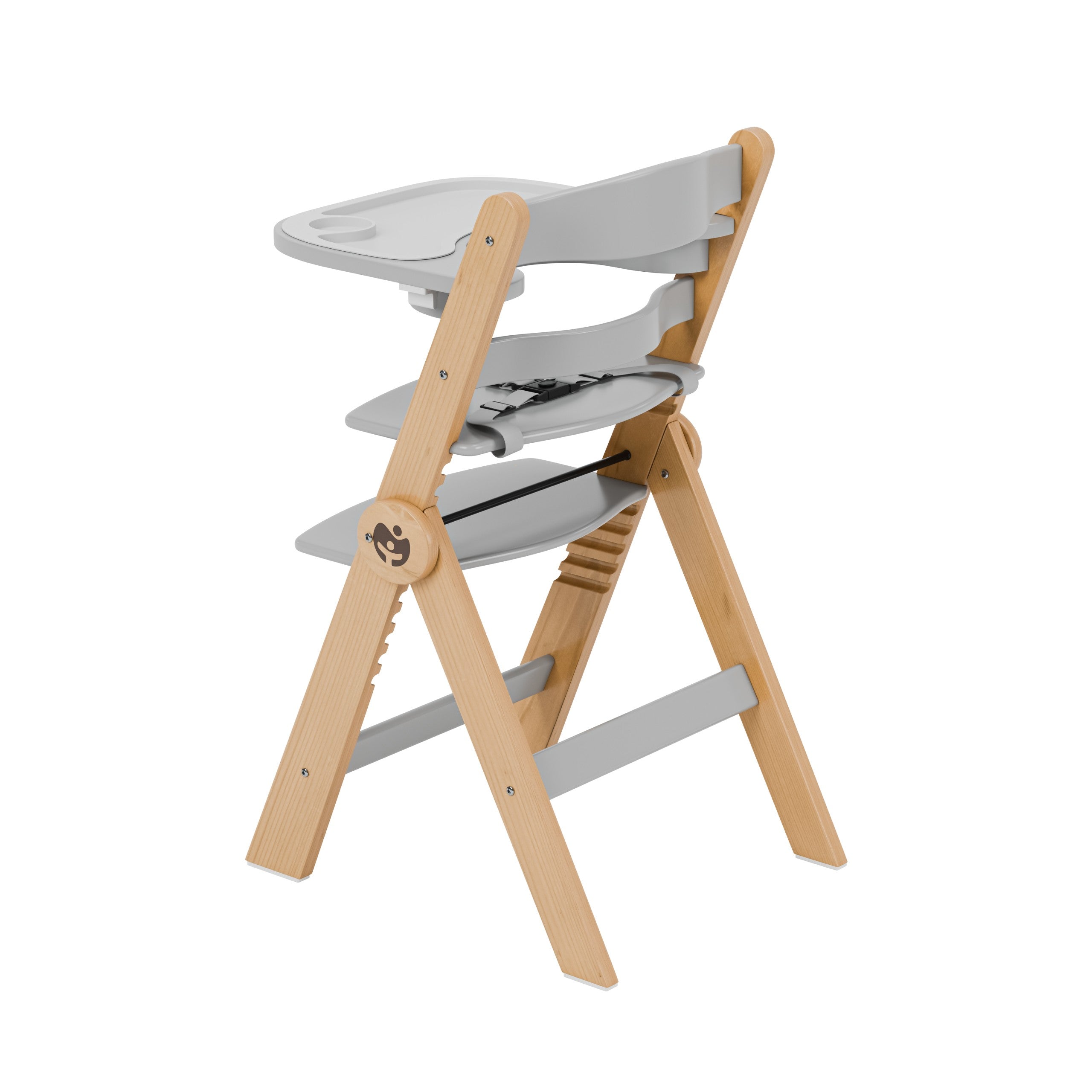 OUTLET Scaun de hrănire din lemn Tulano Morsel 45 Natural-Grey