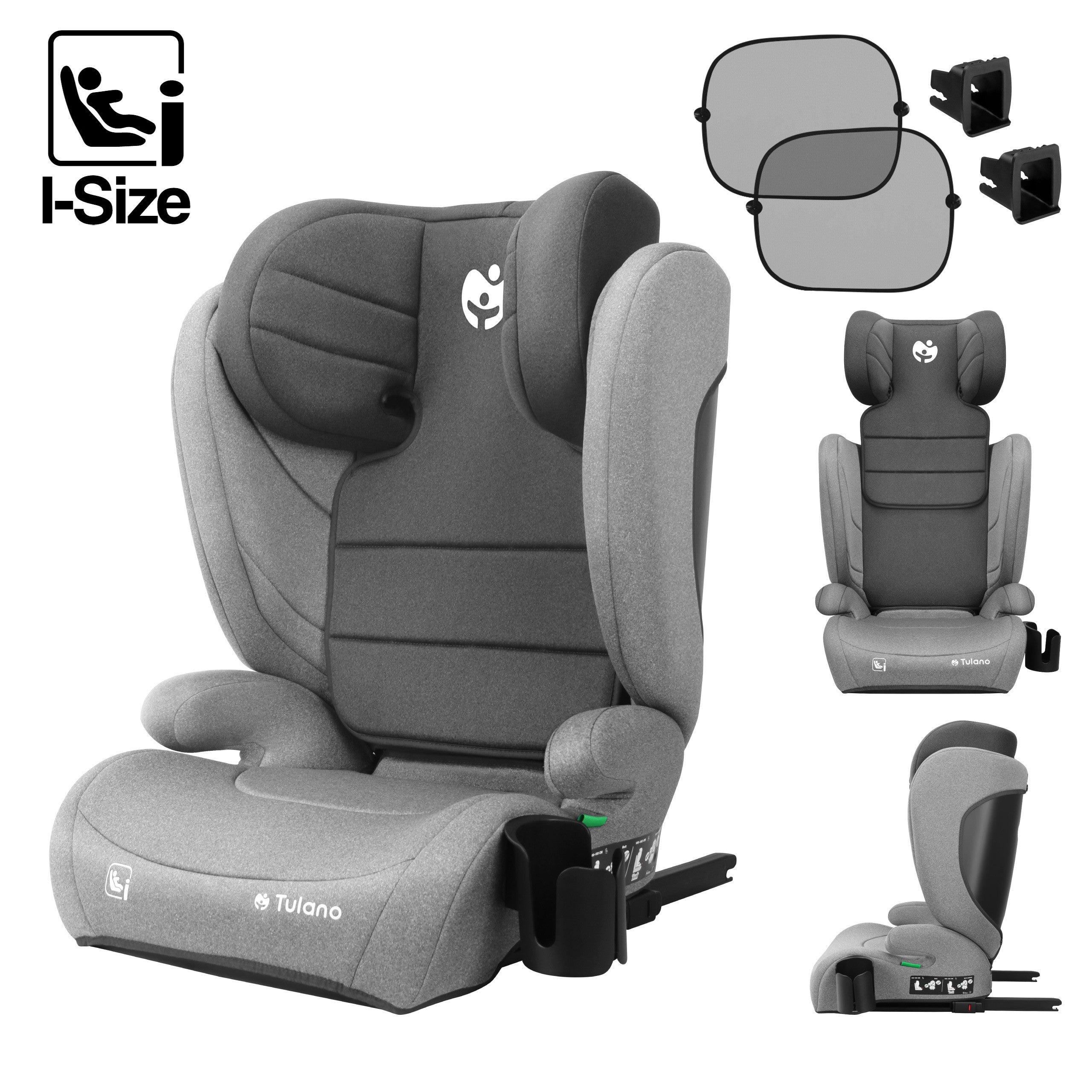 Scaun auto Tulano Joy 35 Grey ISOFIX 100-150 cm I-Size