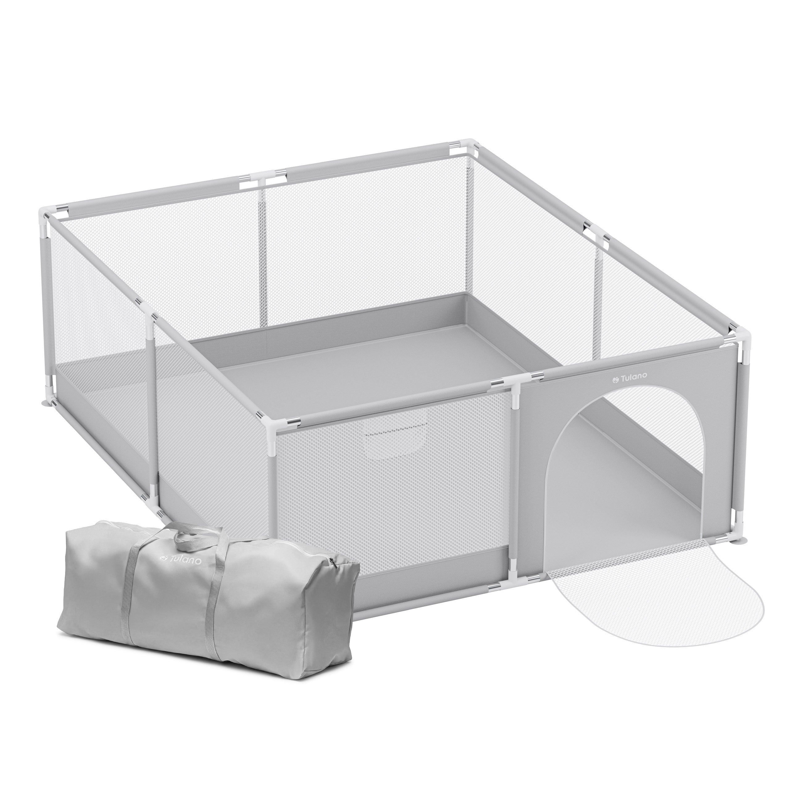 Pătuț pentru copii TULANO Cozy 25 Grey - 150 cm