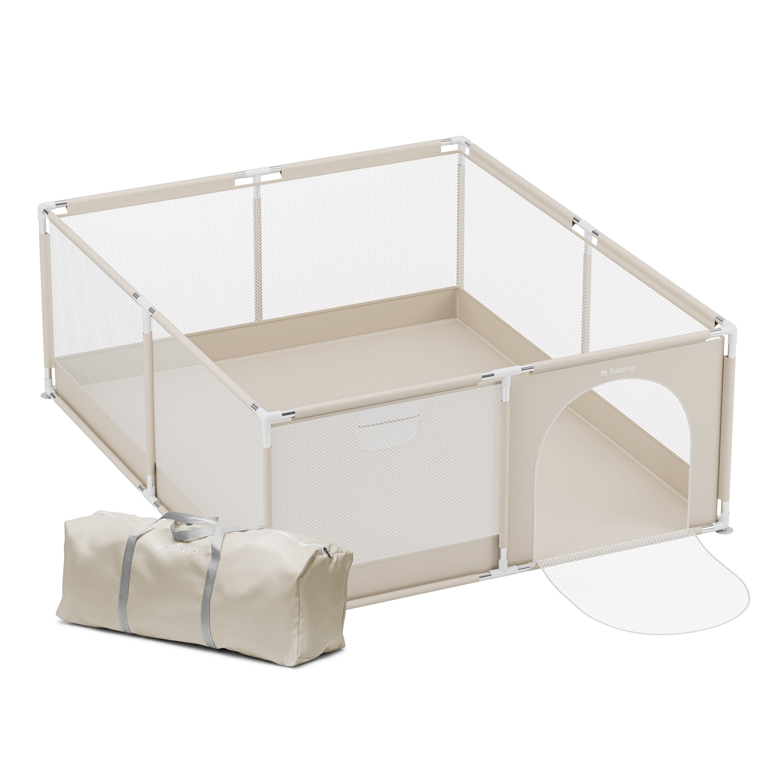 Pătuț pentru copii Tulano Cozy 25 Beige - 150 cm