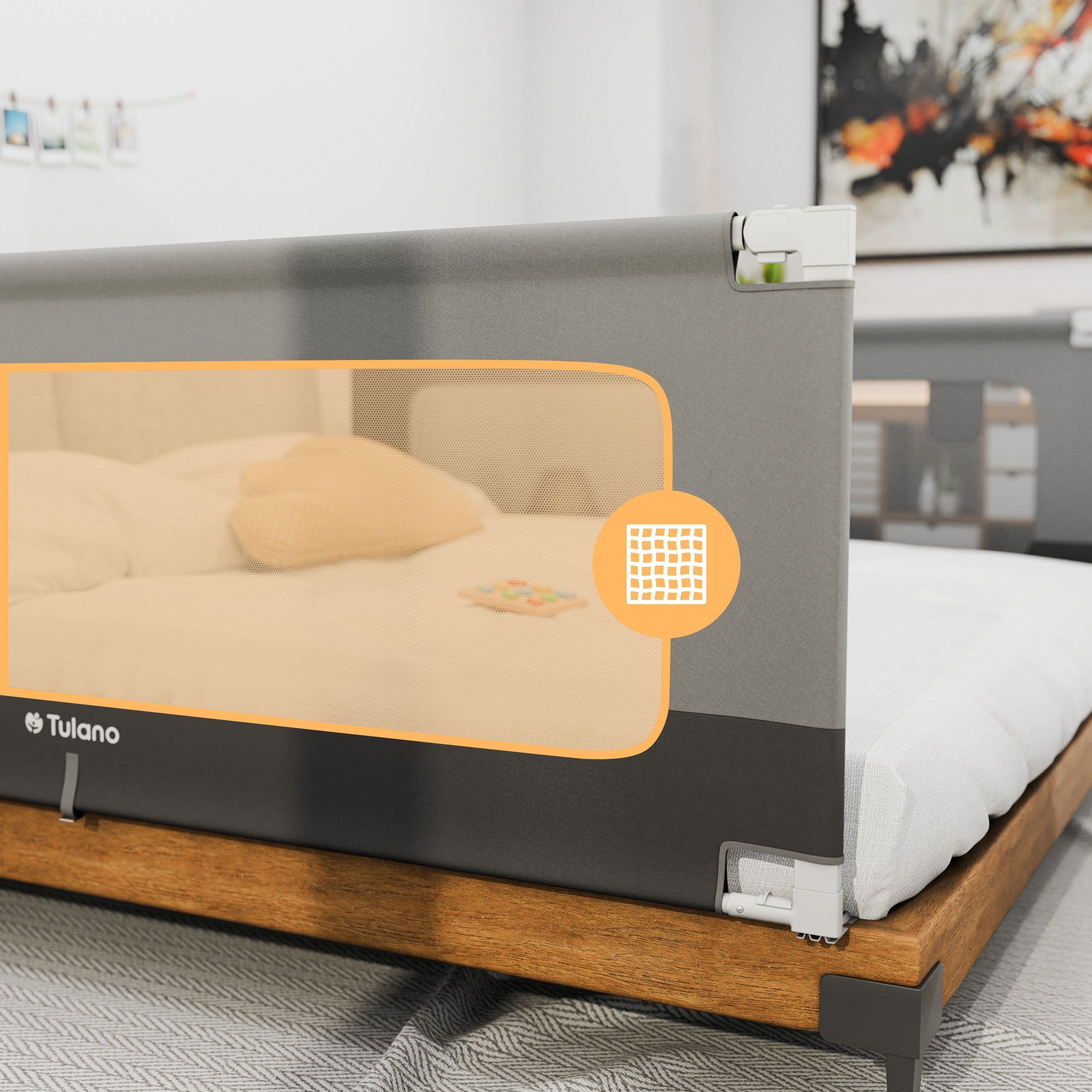 OUTLET Barieră de protecție pentru pat 140 cm Tulano Cover 44