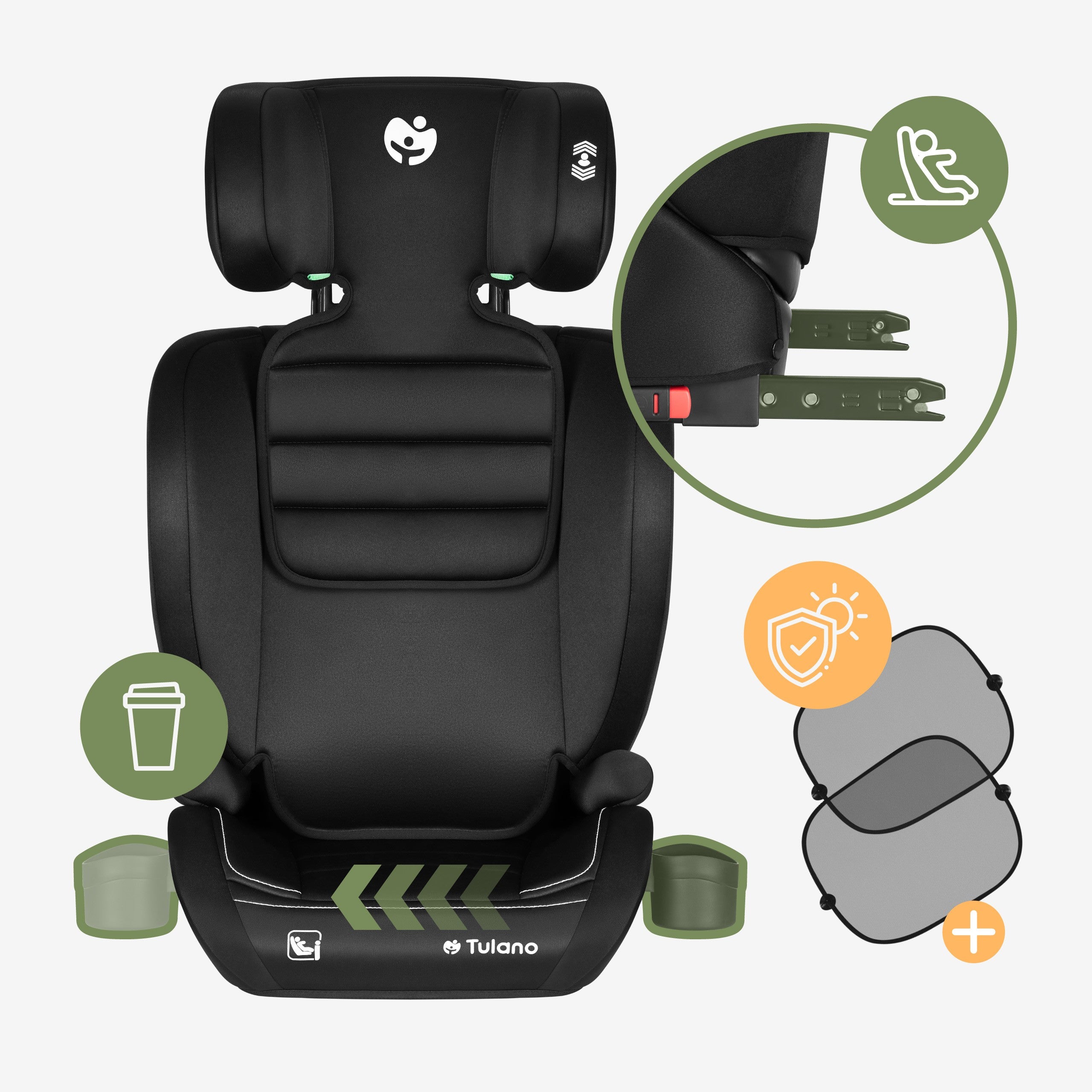 Scaun auto Tulano Joy 25 Black 100-150 cm I-size