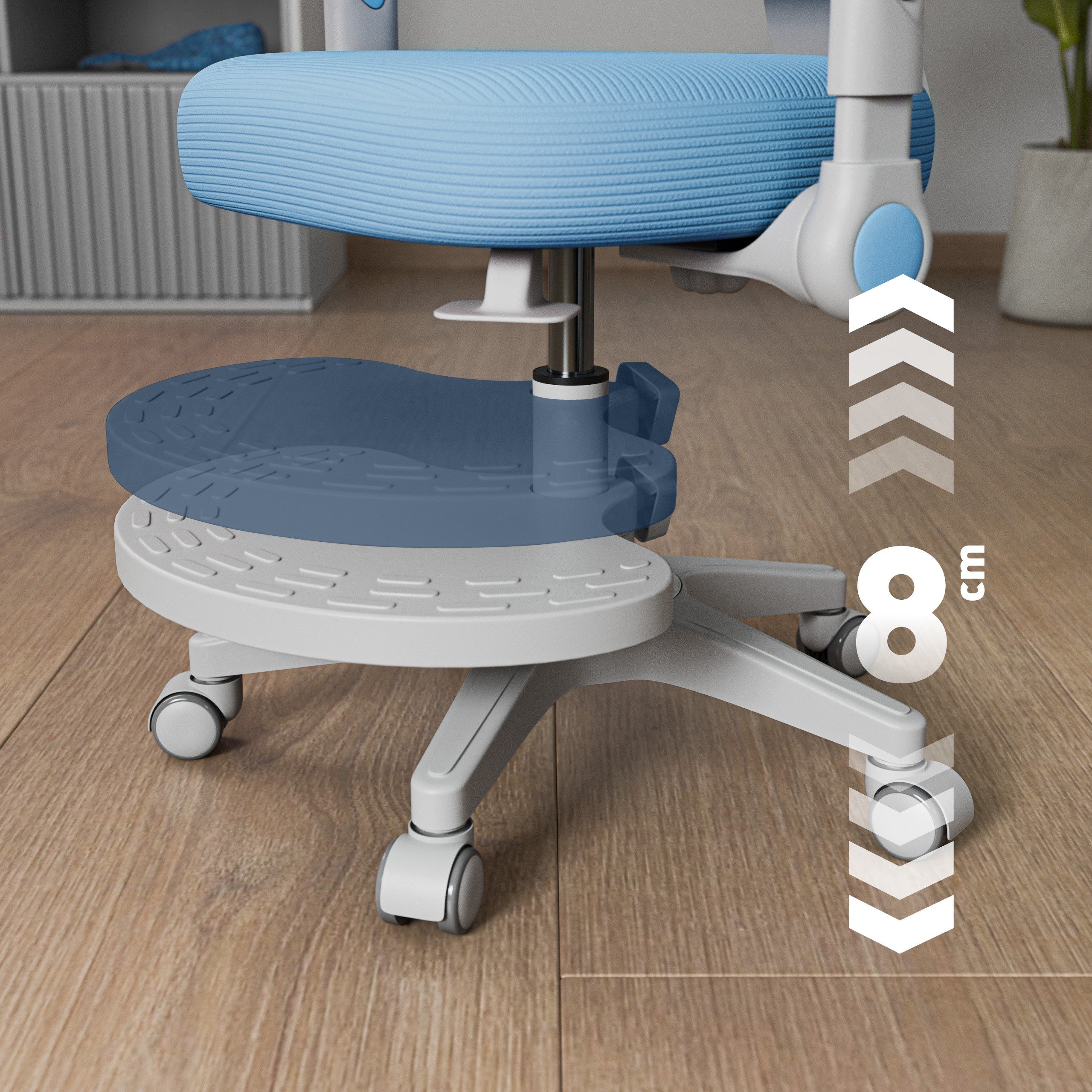 Fotoliu reglabil pentru copii Mark Adler Junior 5.0 Blue