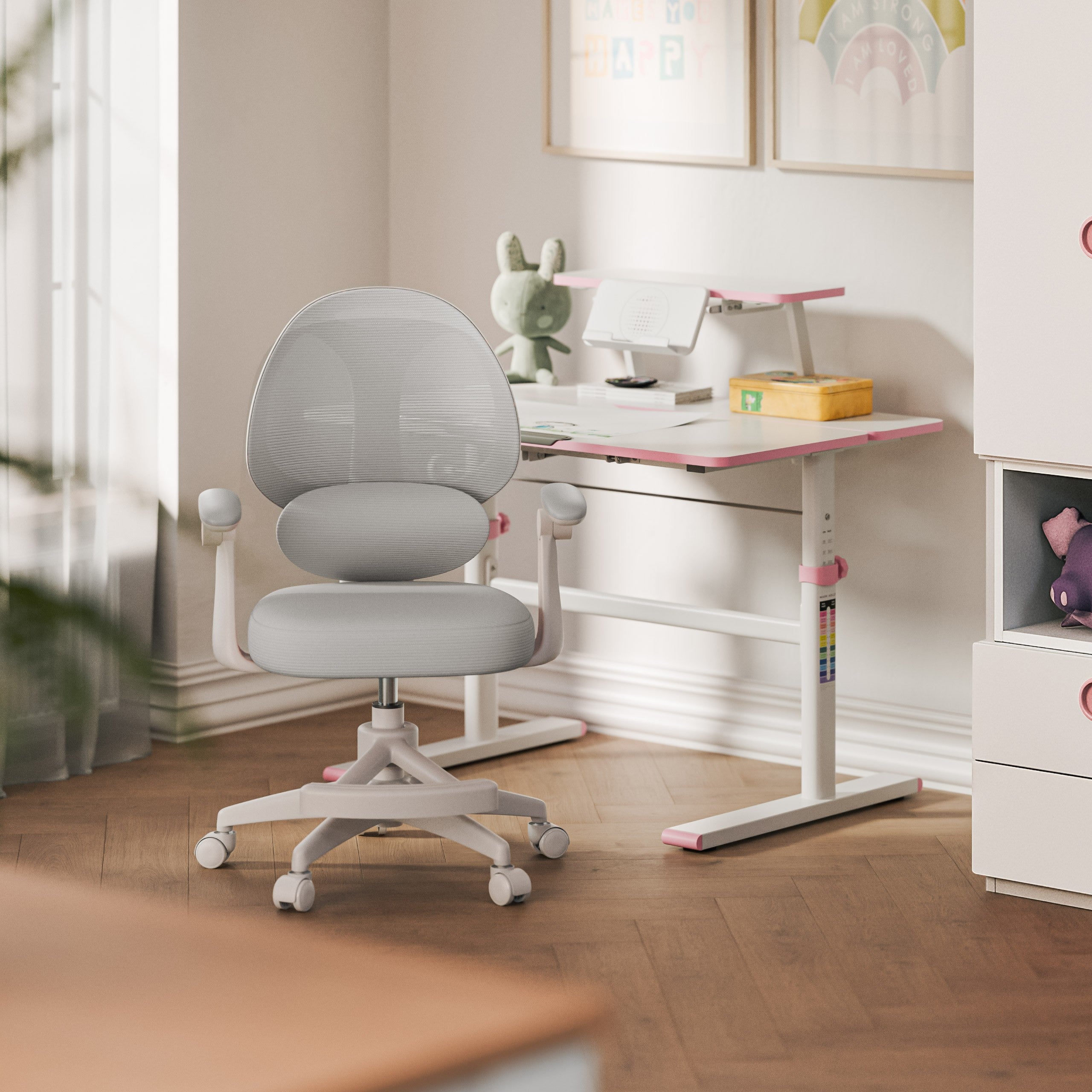 Fotoliu reglabil pentru copii Mark Adler Junior 4.5 Grey