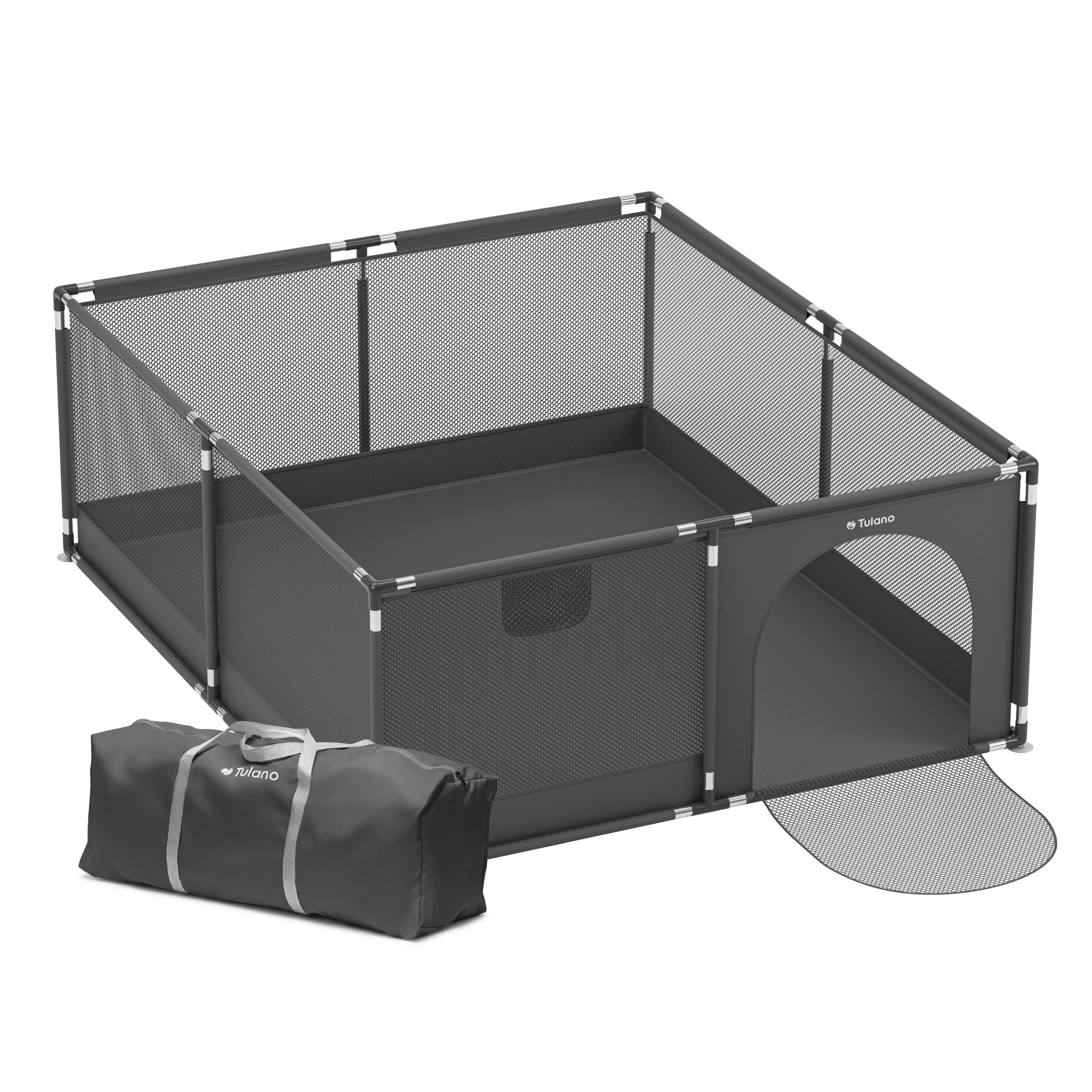Pătuț pentru copii Tulano Cozy 25 Graphite - 150 cm