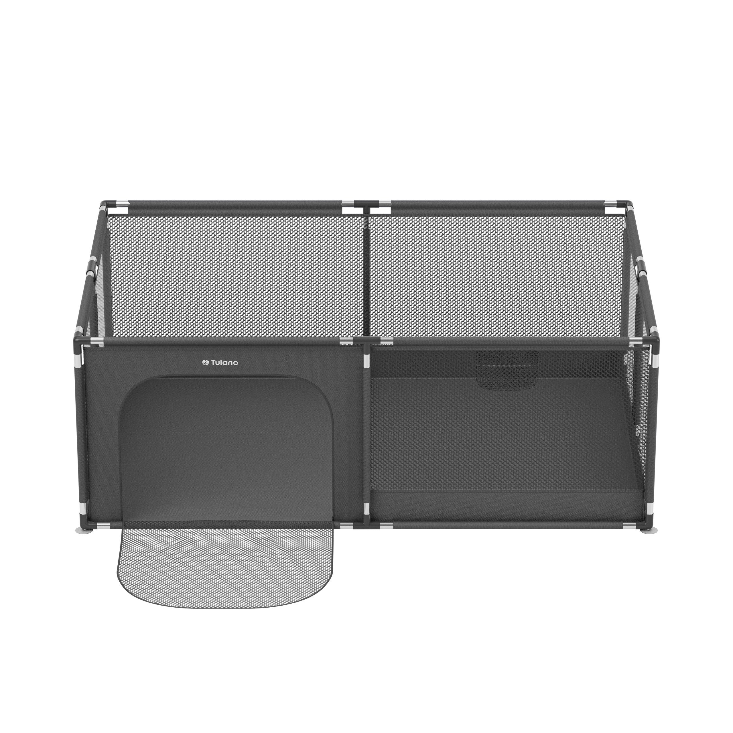 Pătuț pentru copii Tulano Cozy 22 Graphite - 180 cm