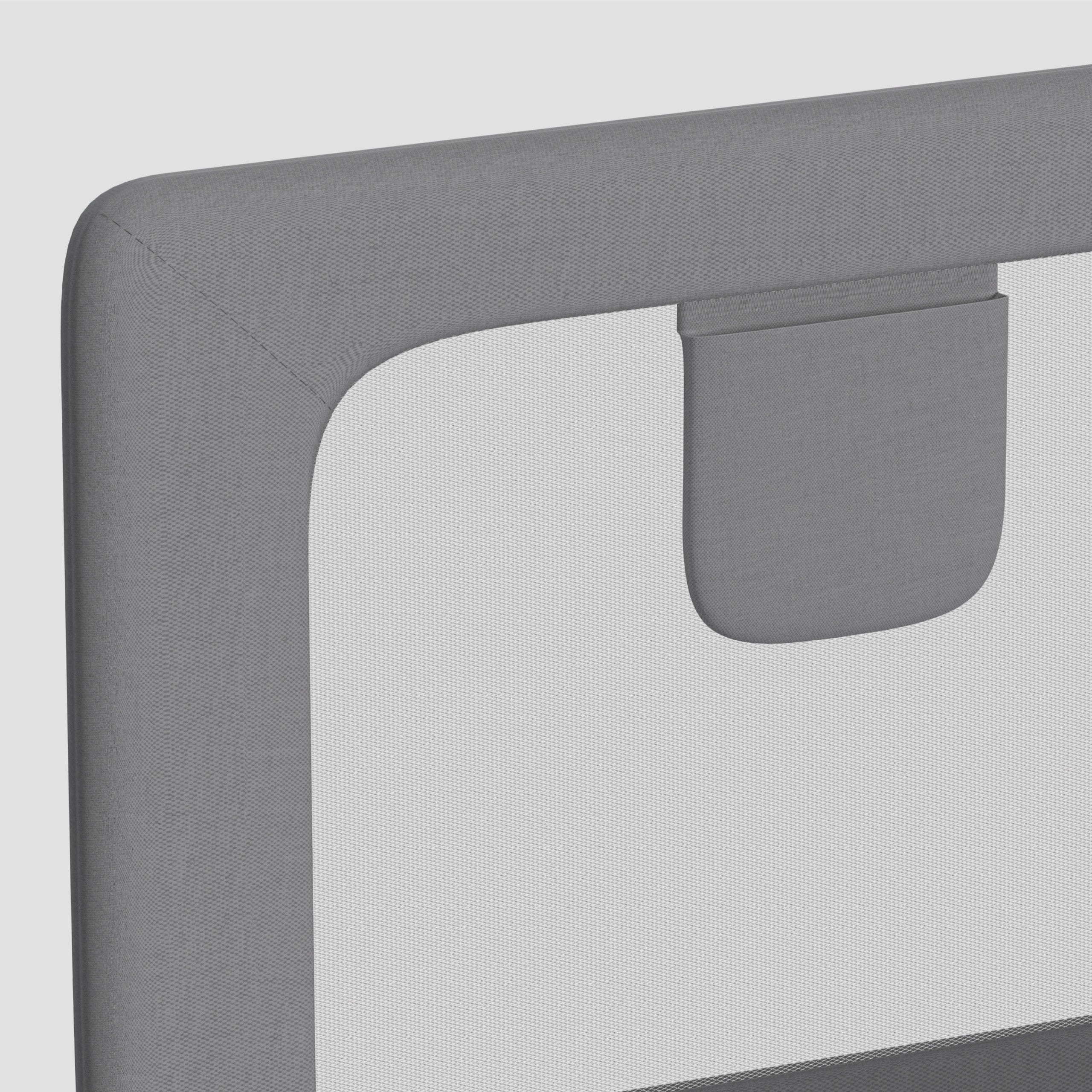 Barieră de protecție pentru pat, 150 cm, Tulano Cover 25 Grey