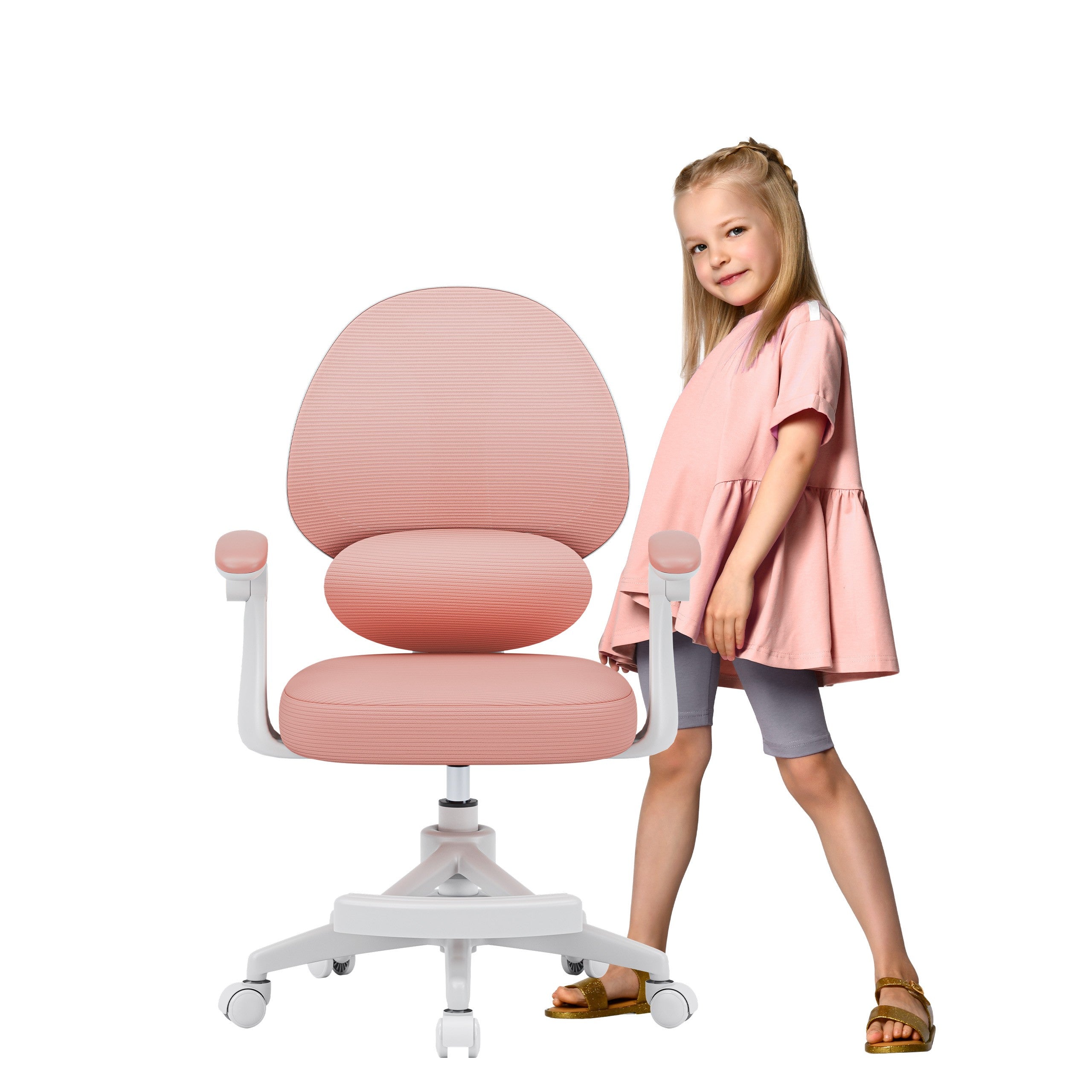 Fotoliu reglabil pentru copii Mark Adler Junior 4.5 Pink