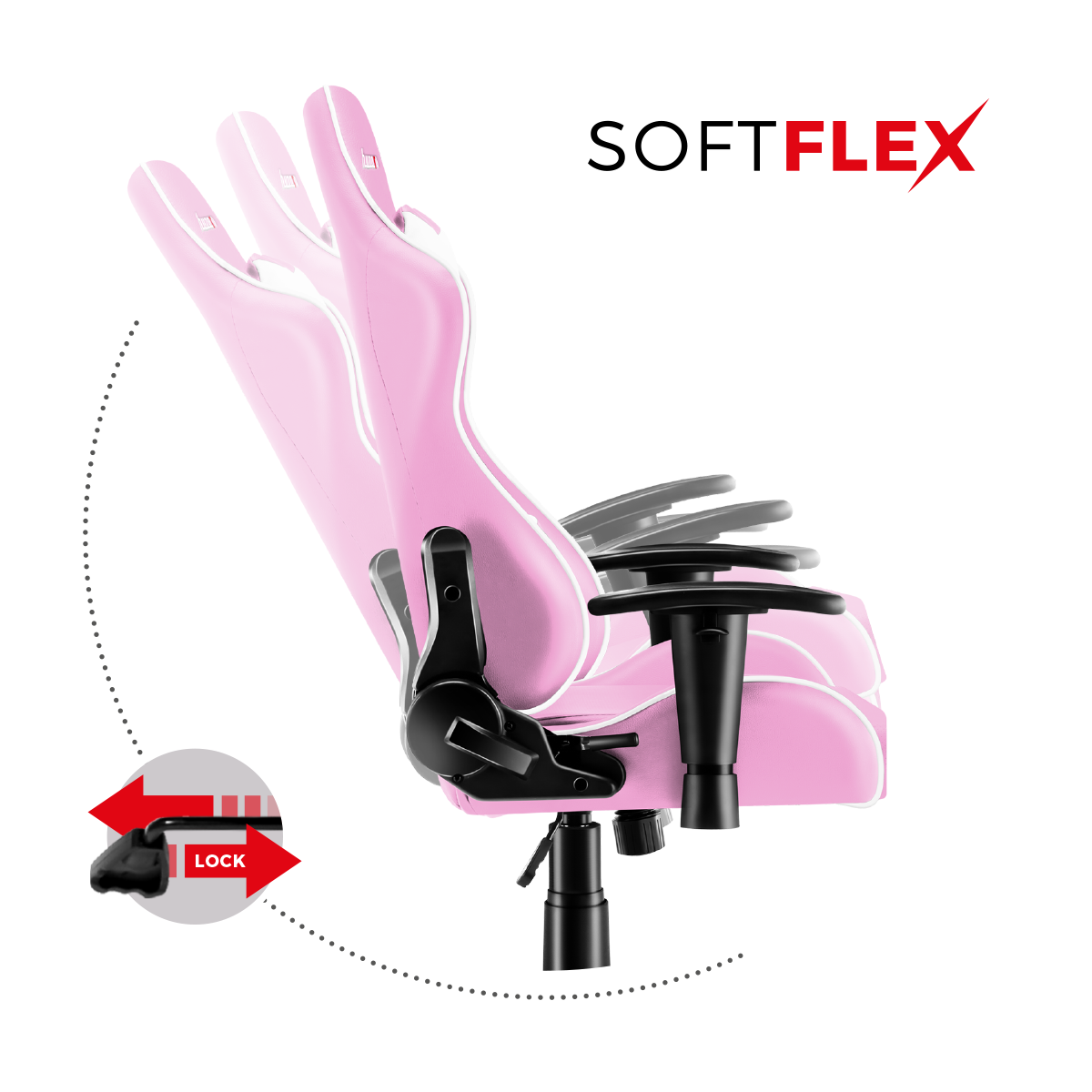 OUTLET Scaun de gaming pentru copii HUZARO RANGER 6.0 roz