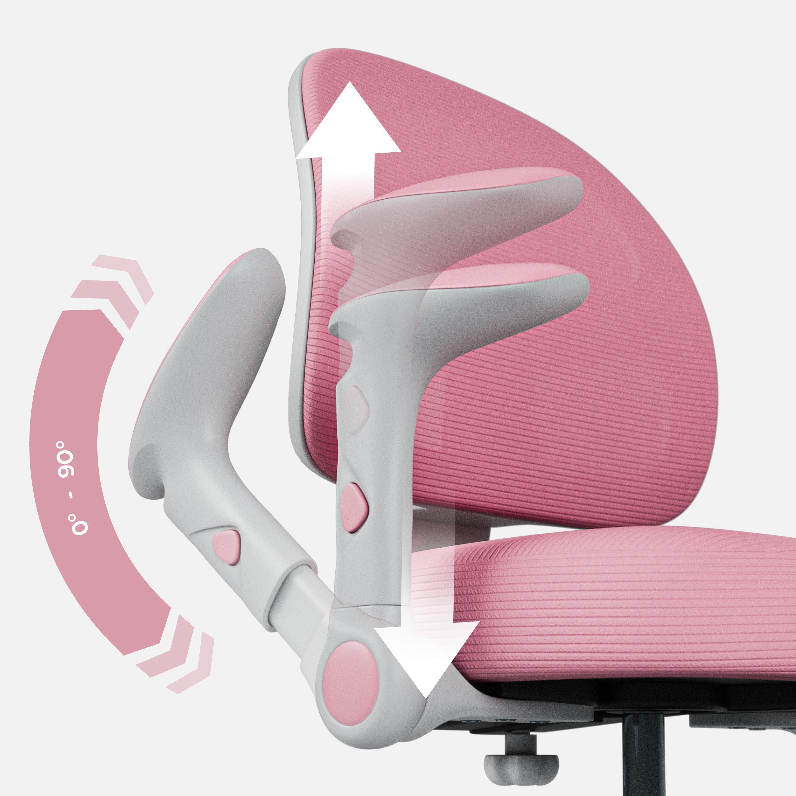 Fotoliu reglabil pentru copii Mark Adler Junior 5.0 Pink