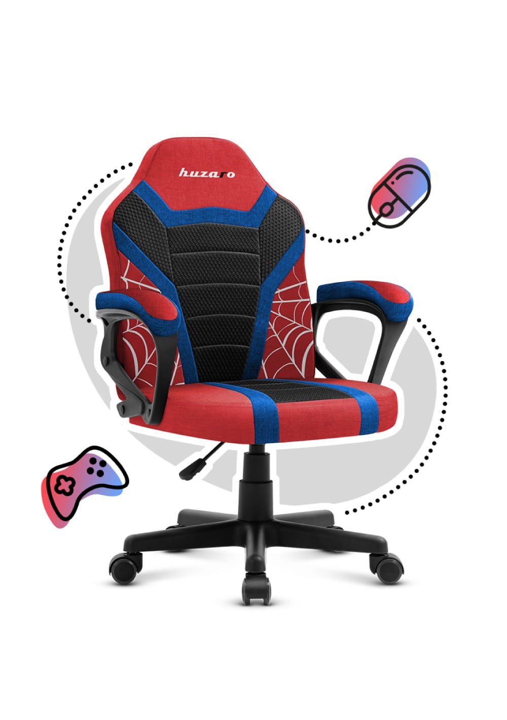 OUTLET Scaun de gaming pentru copii Huzaro Ranger 1.0 Spider Mesh