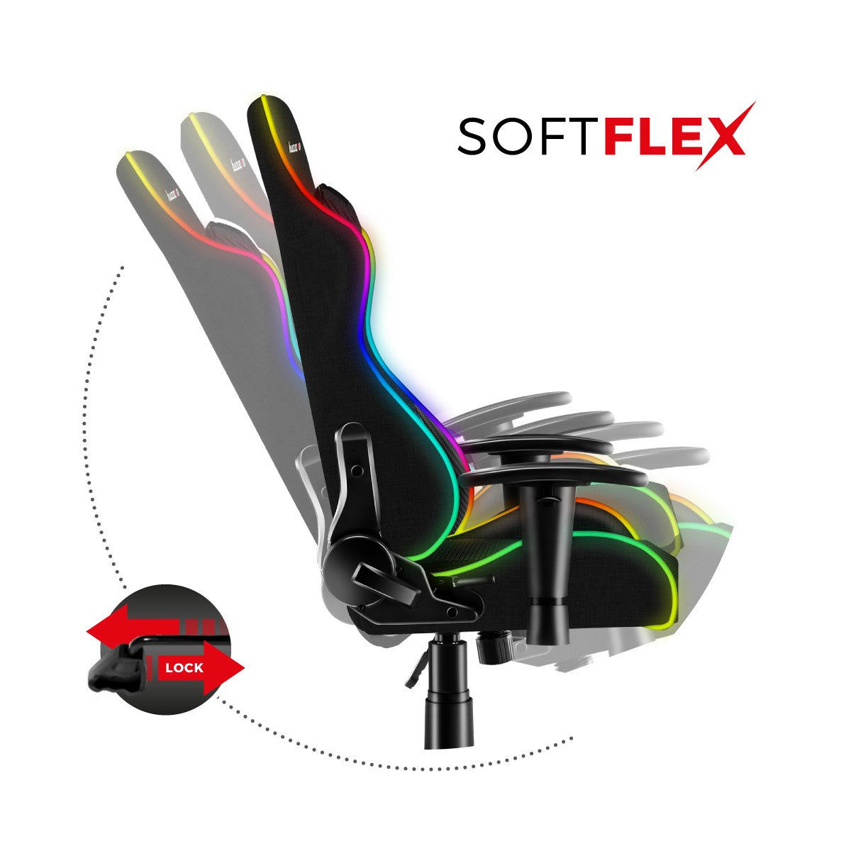 OUTLET Scaun de gaming pentru copii HUZARO RANGER 6.0 RGB Mesh