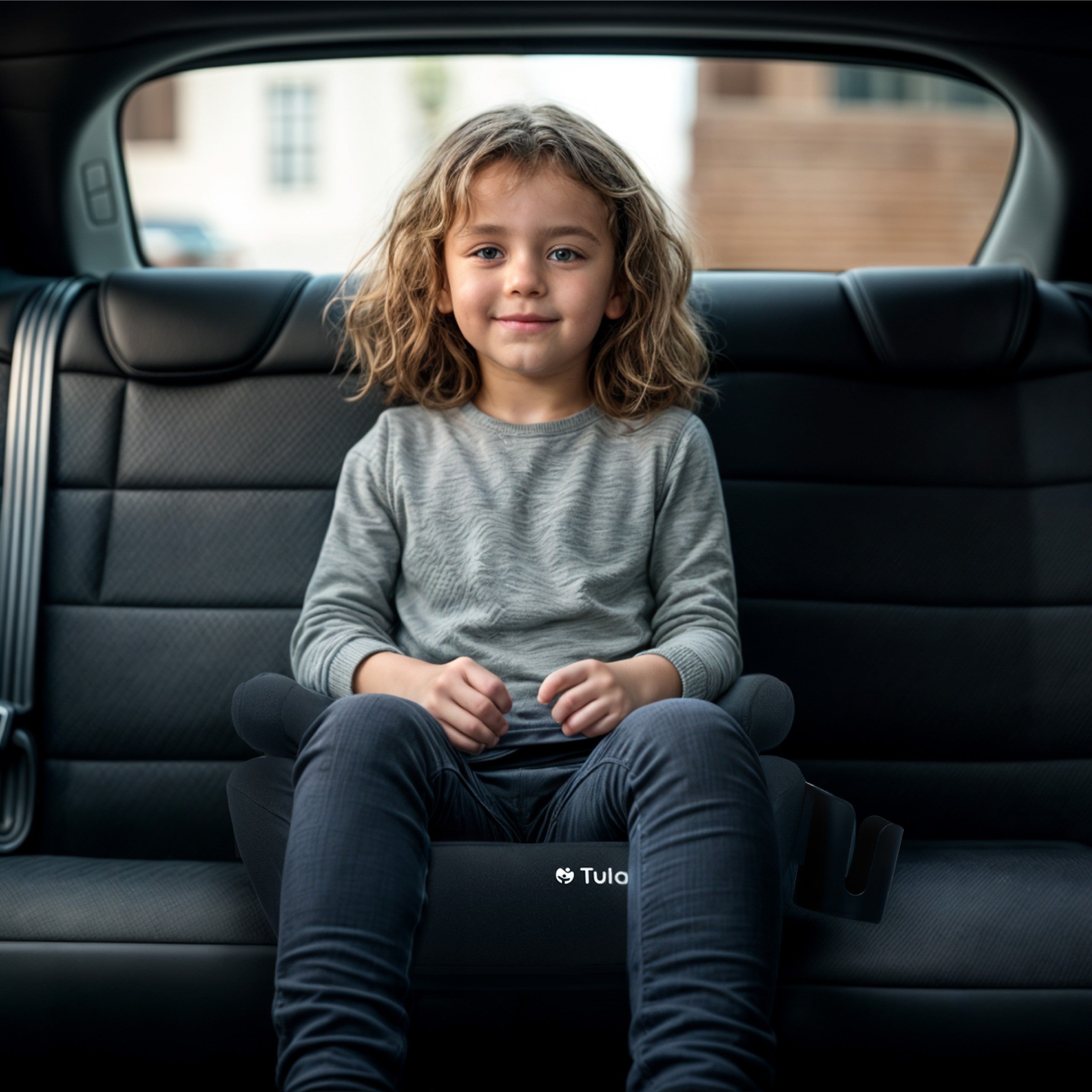 Scaun auto cu suport Tulano Cabby 35 Black ISOFIX 125-150 cm I-Size