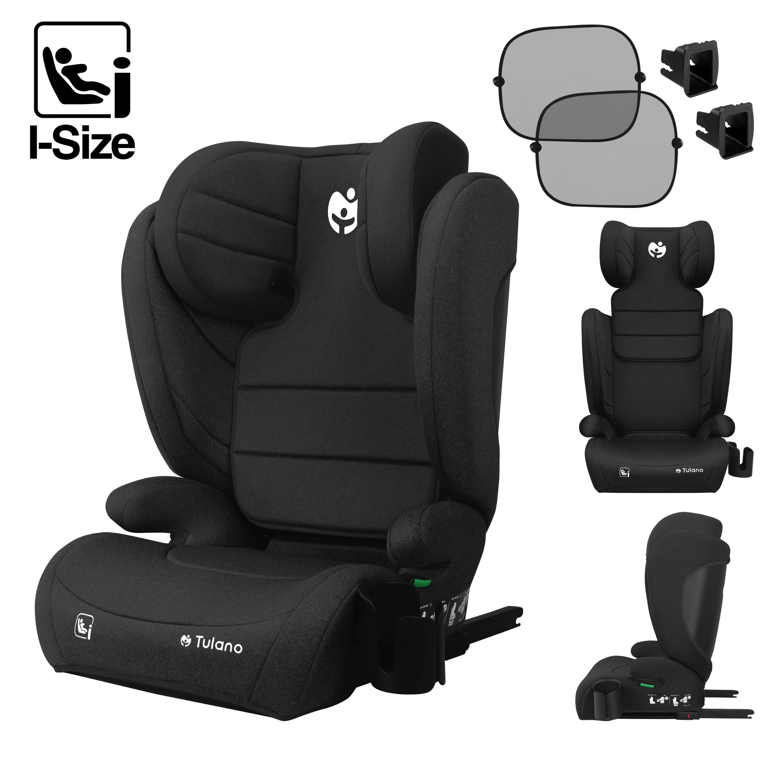 Scaun auto Tulano Joy 35 Black ISOFIX 100-150 cm I-Size