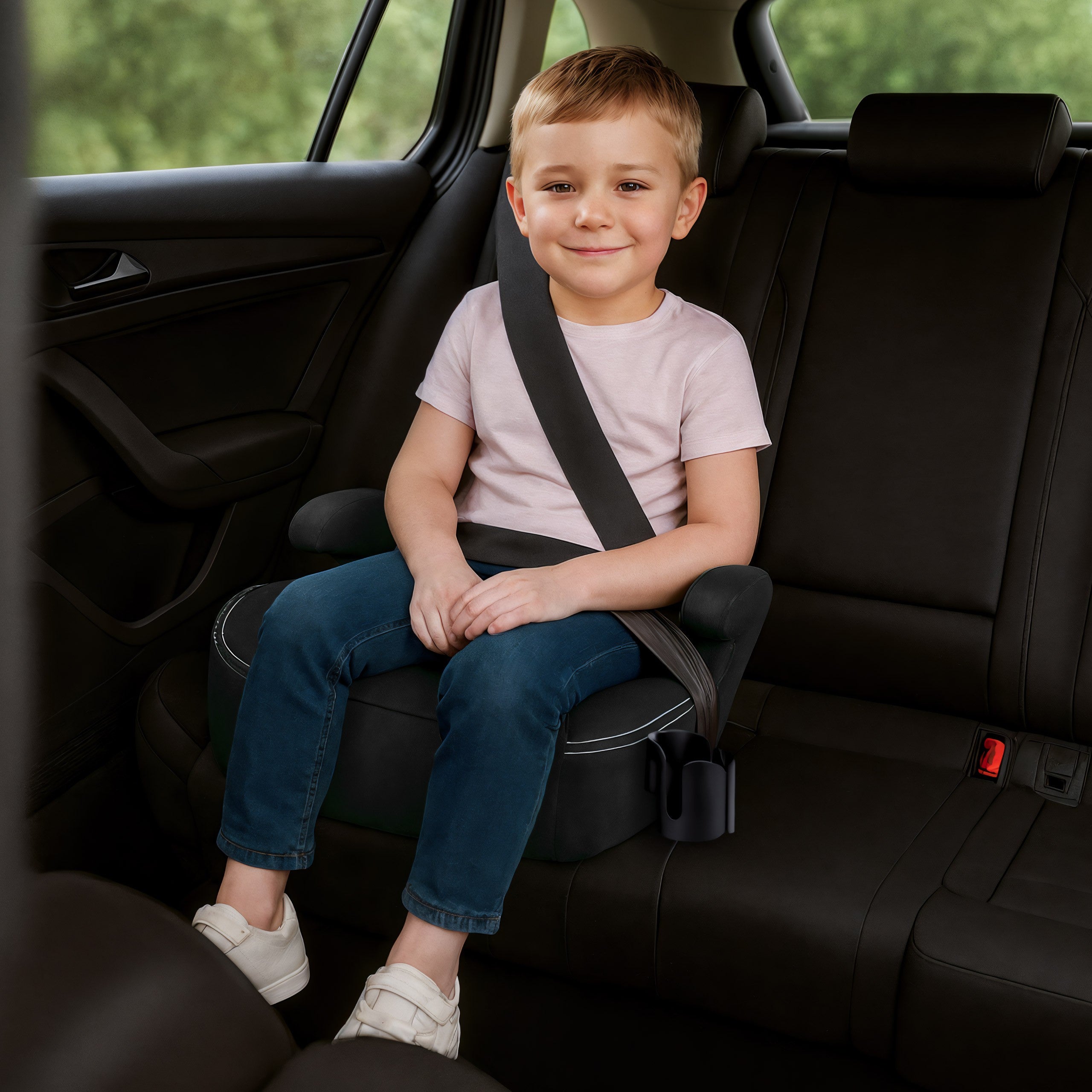 Scaun auto cu suport Tulano Cabby 25 Black 125-150 cm I-Size