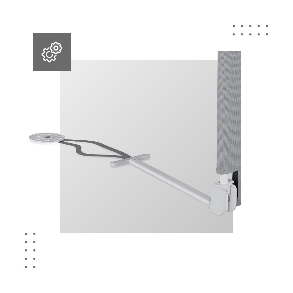 Barieră de protecție pentru pat, 150 cm, Tulano Cover 15