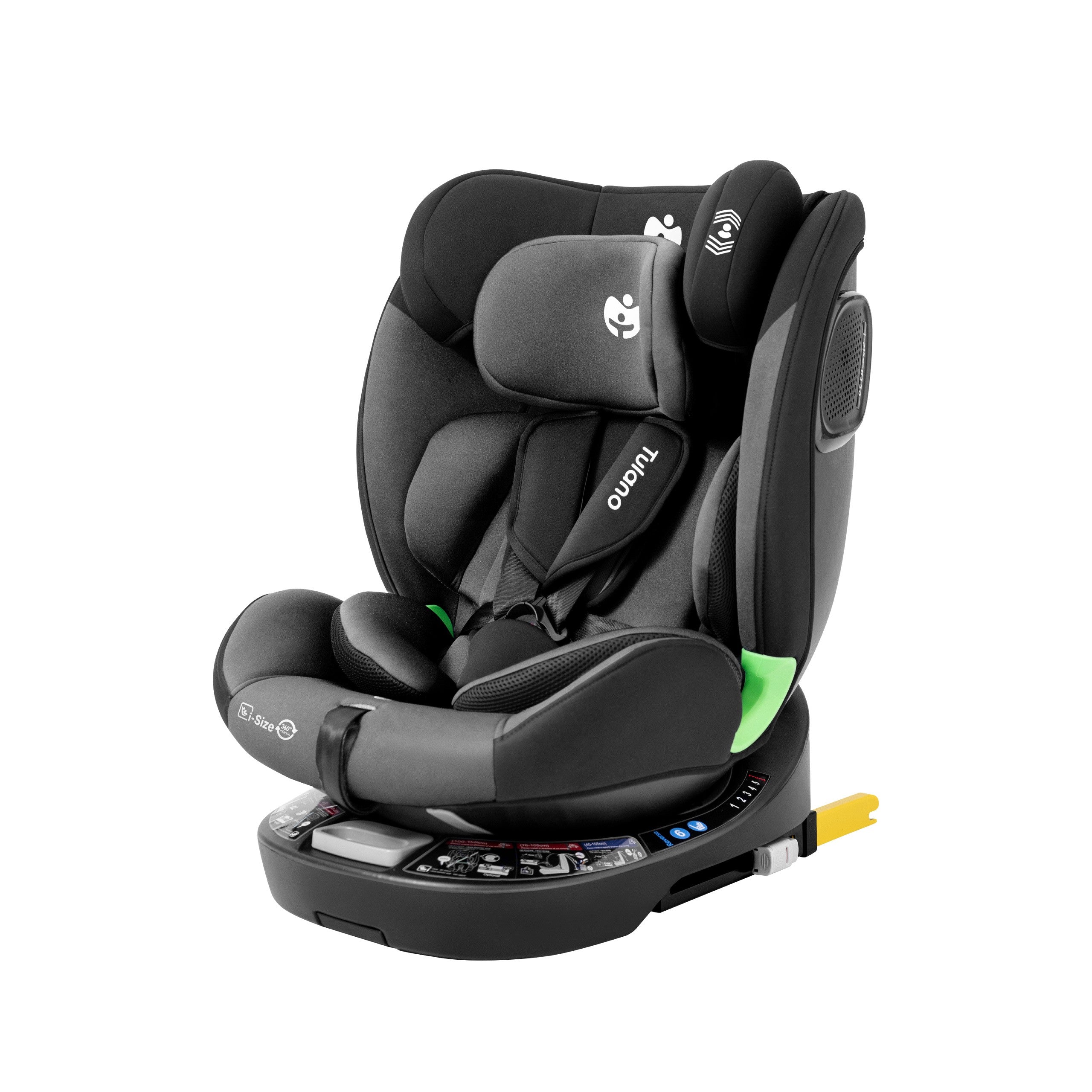 Scaun auto rotativ Tulano Loom 35 negru-gri