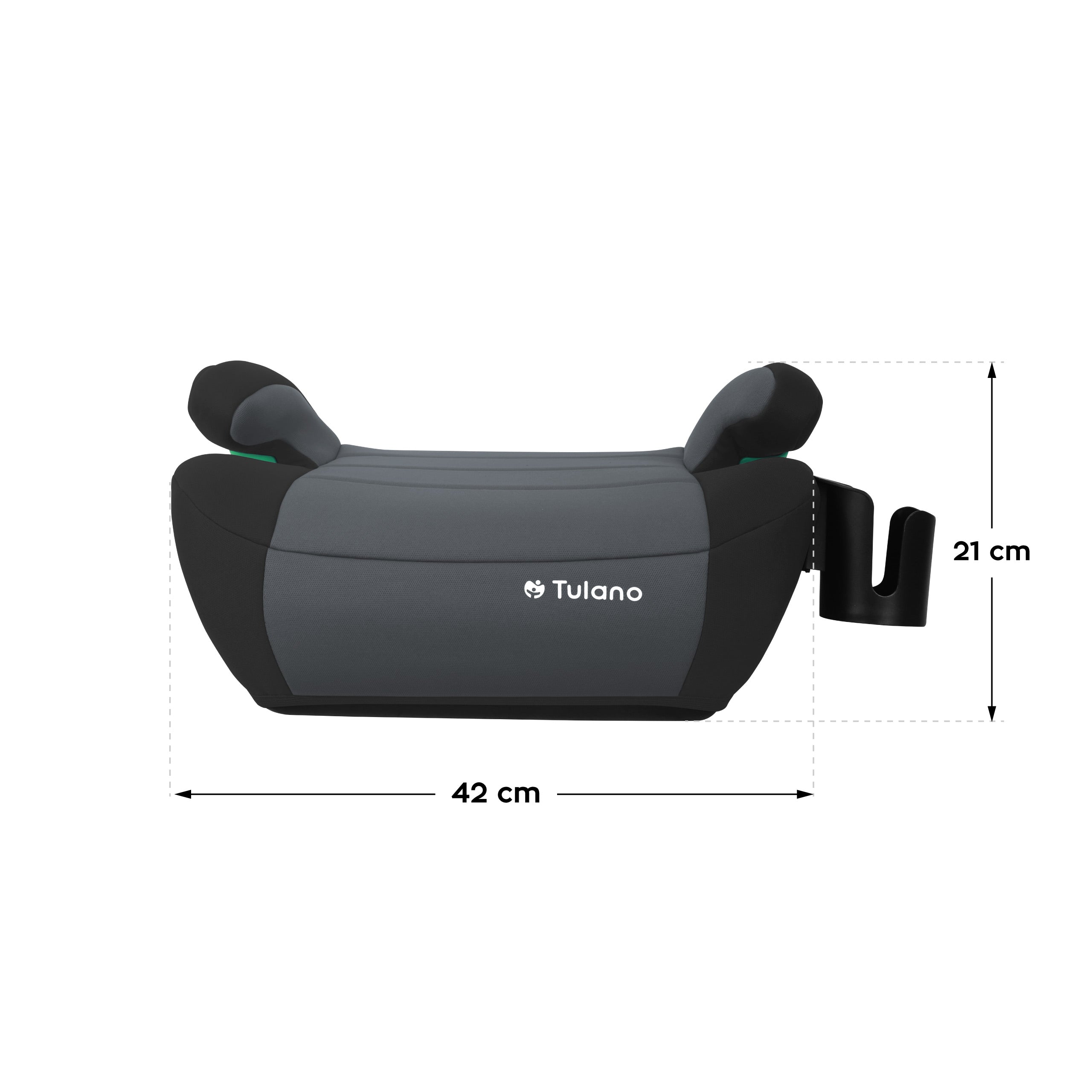 Scaun auto cu suport Tulano Cabby 35 Graphite ISOFIX 125-150 cm I-Size