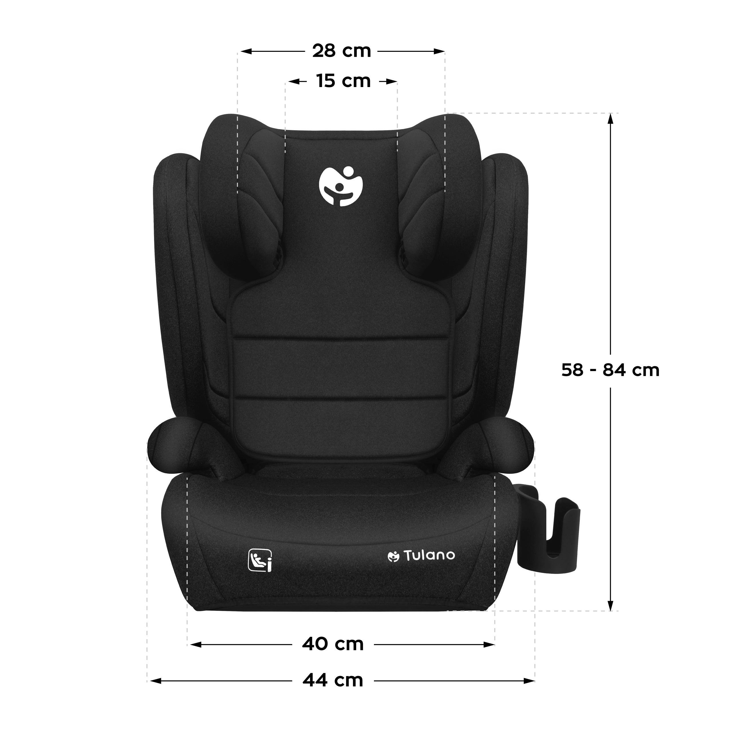 Scaun auto Tulano Joy 35 Black ISOFIX 100-150 cm I-Size