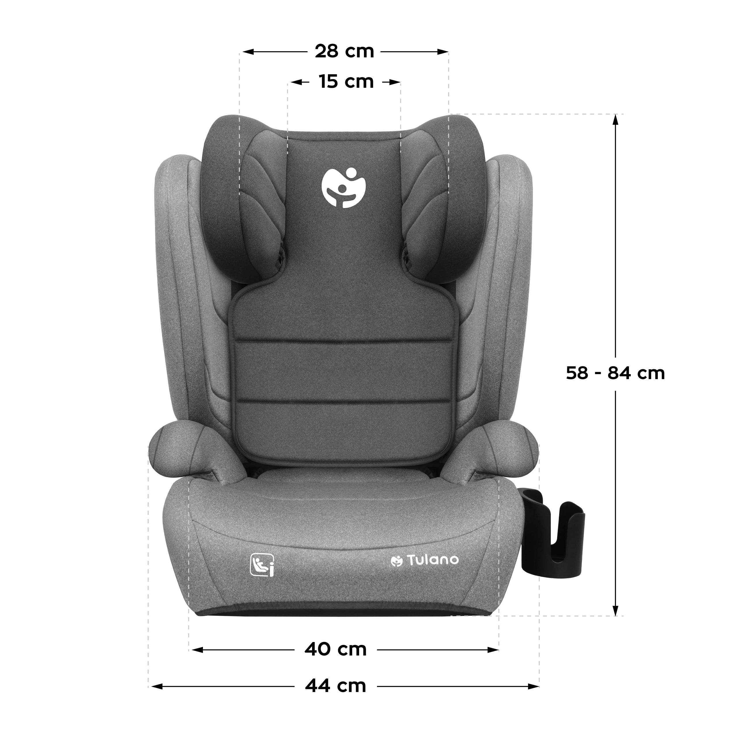 Scaun auto Tulano Joy 35 Grey ISOFIX 100-150 cm I-Size