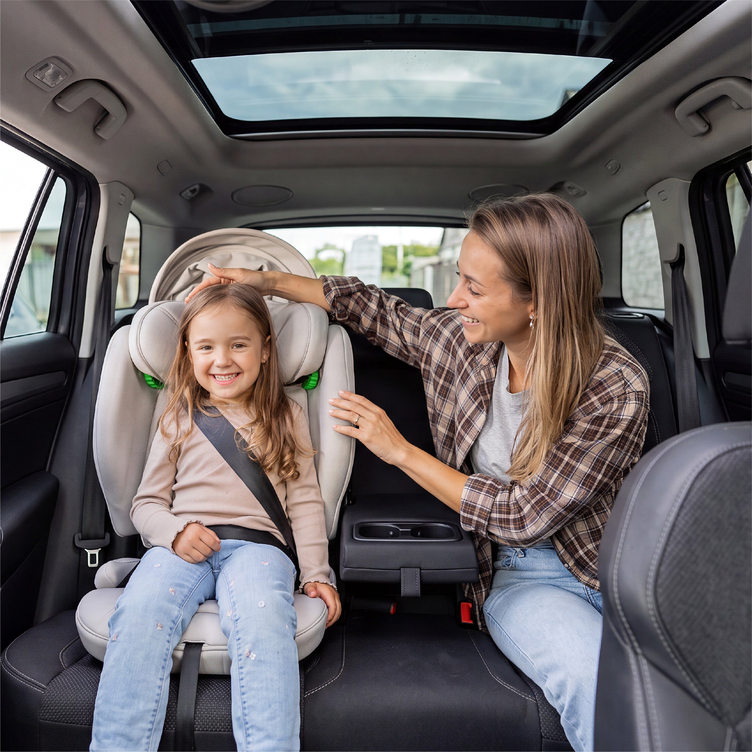 Scaun auto pentru copii cu înălțimea între 100 și 150 cm Tulano Joy 55 Beige I-Size