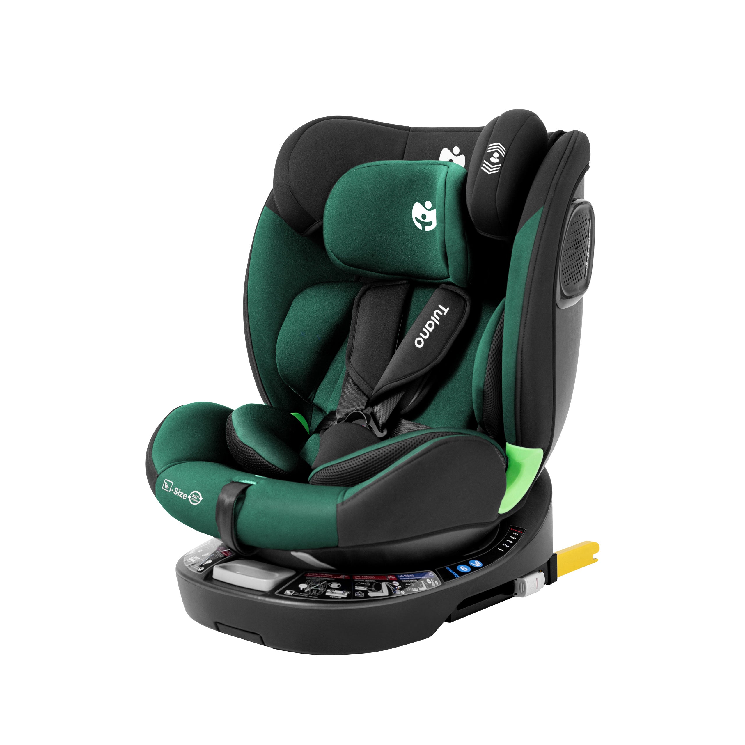 Scaun auto rotativ Tulano Loom 35 Negru-Verde