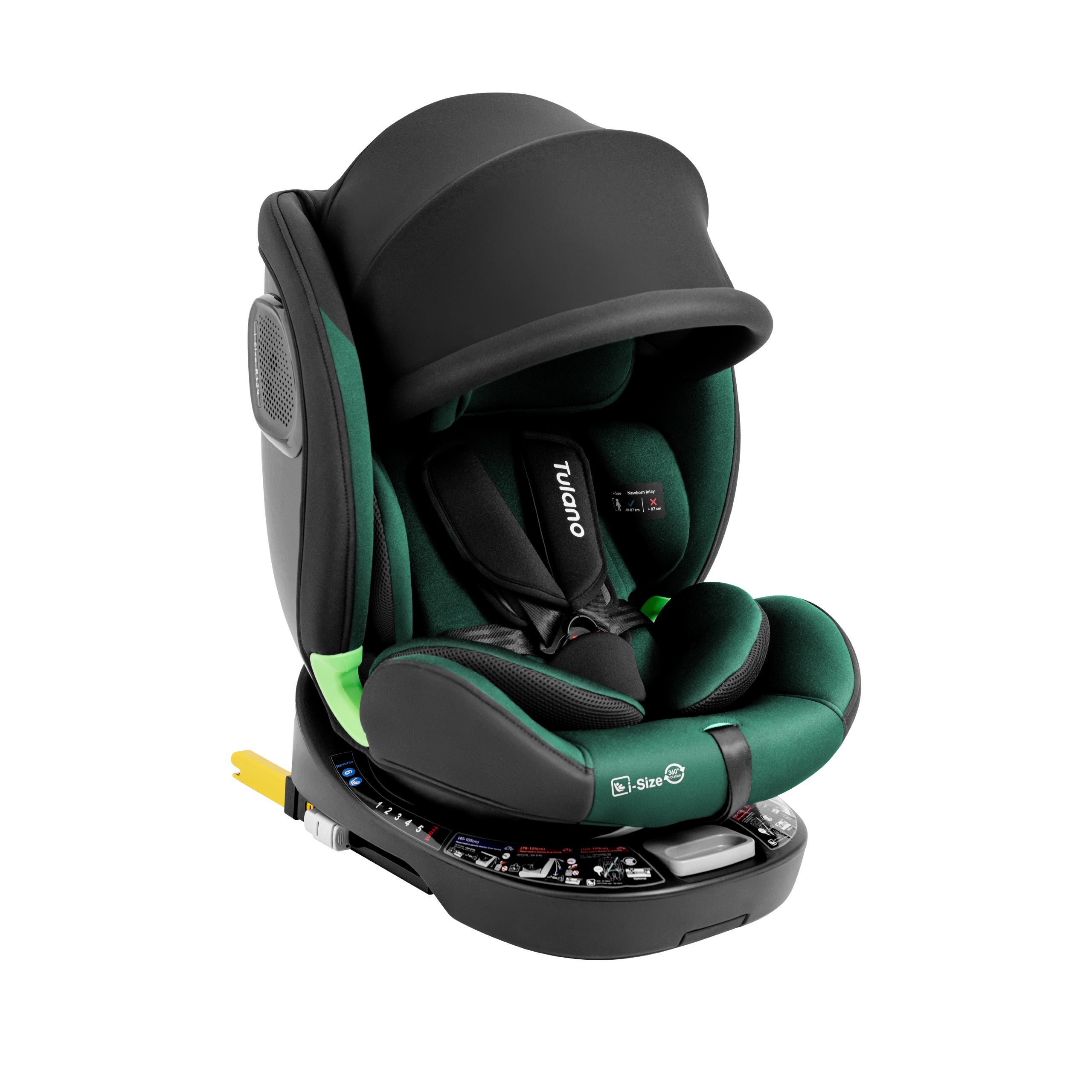 Scaun auto rotativ Tulano Loom 35 Negru-Verde