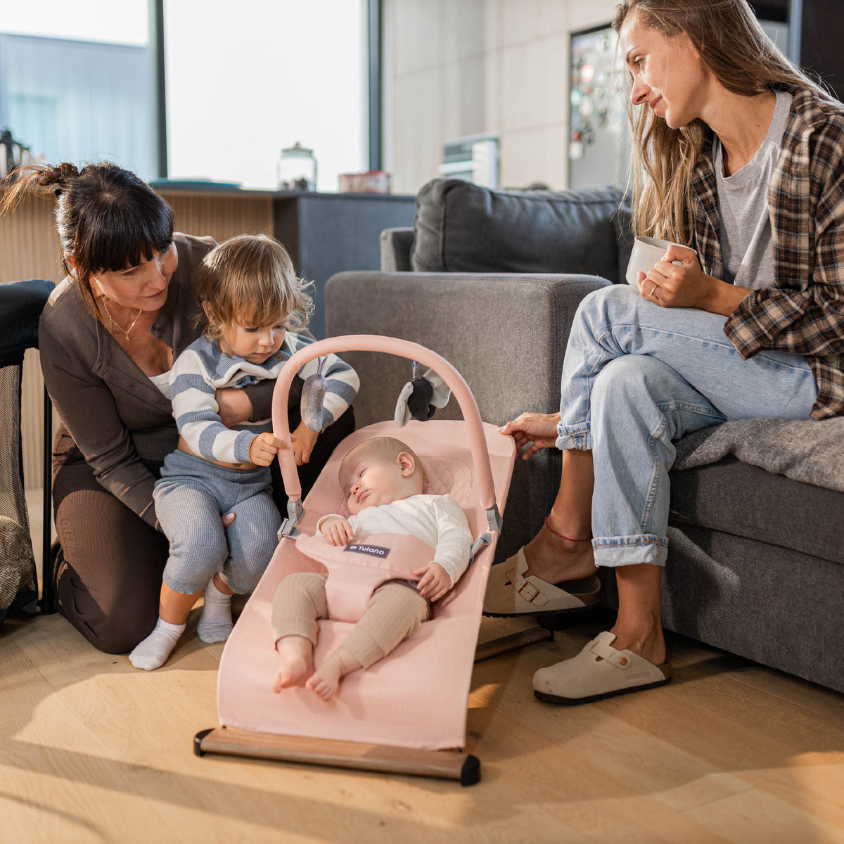 Scaun balansoar roz Tulano Moon 30 Pink