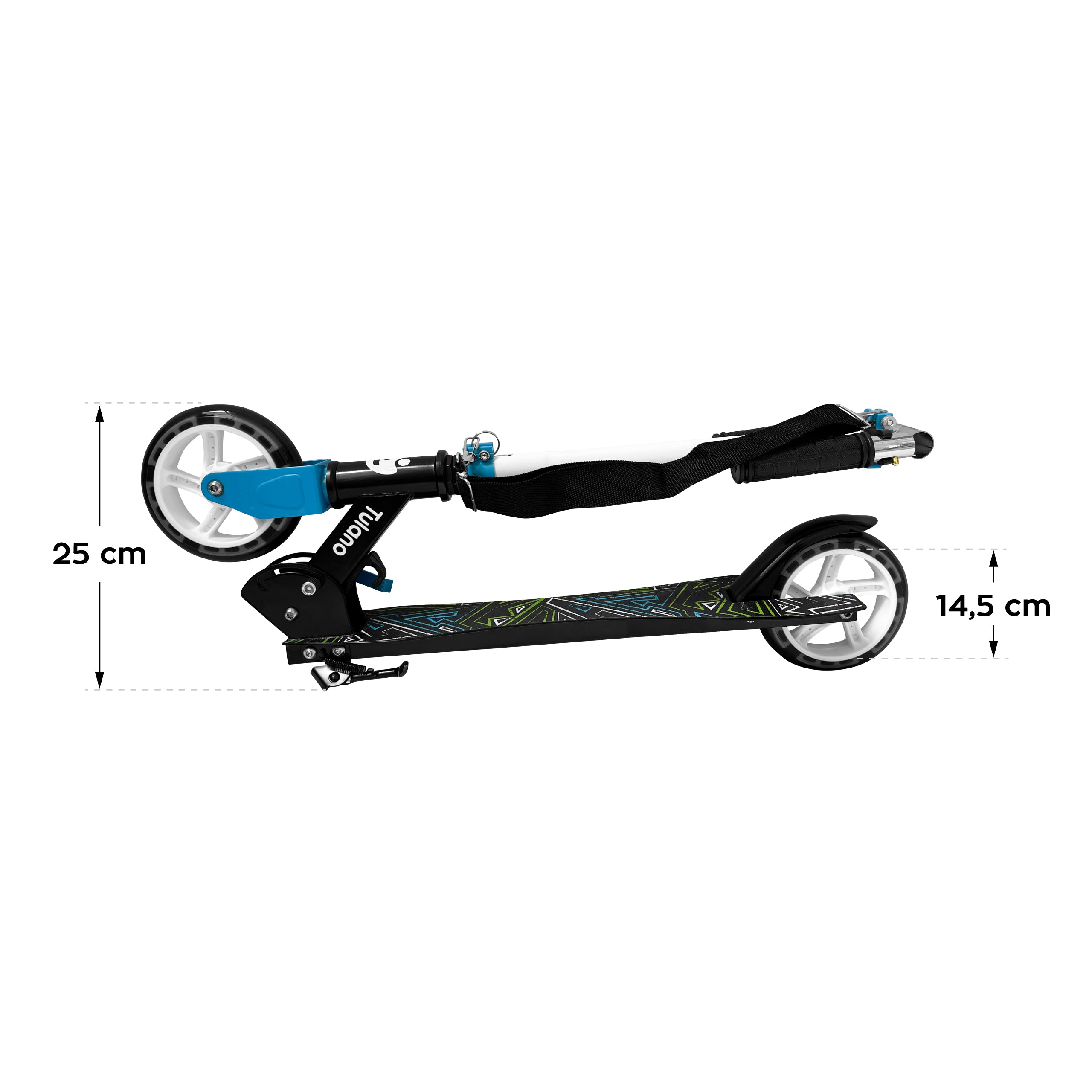 Trotinetă LED Tulano Rookie 40 Albă