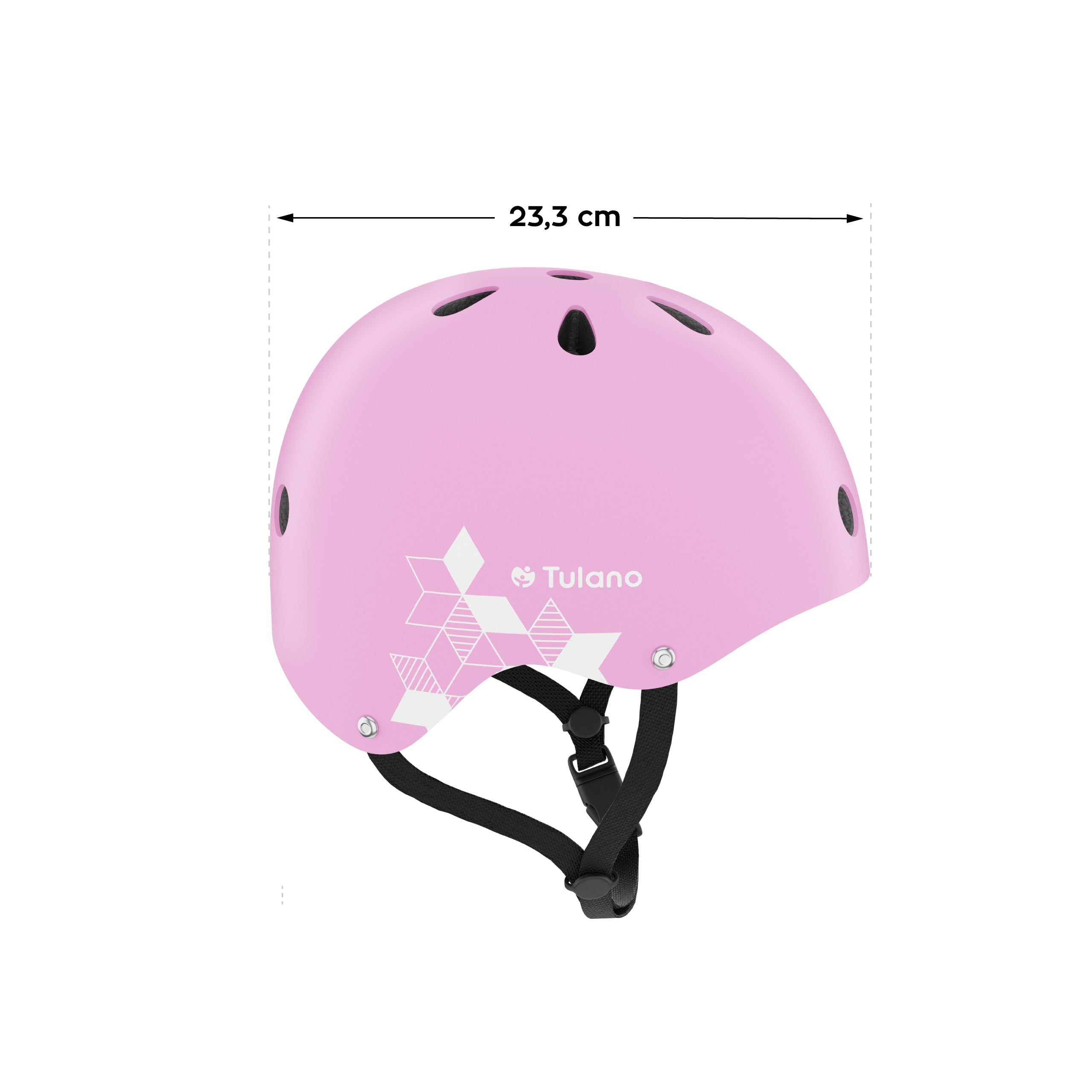 Casca pentru copii Tulano Turtle 35 Pink