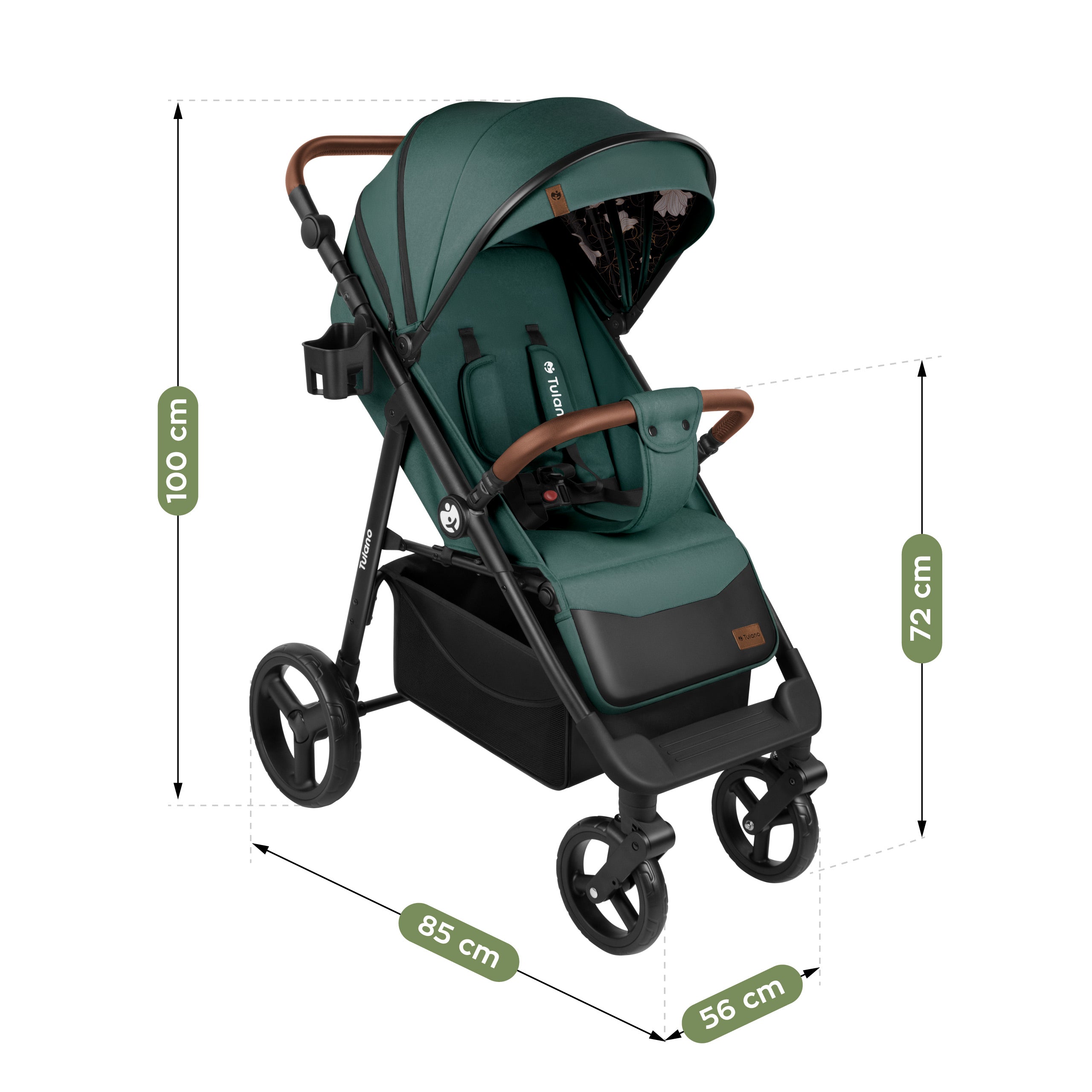 OUTLET Cărucior de plimbare cu păturică Tulano Avignon 35 Green