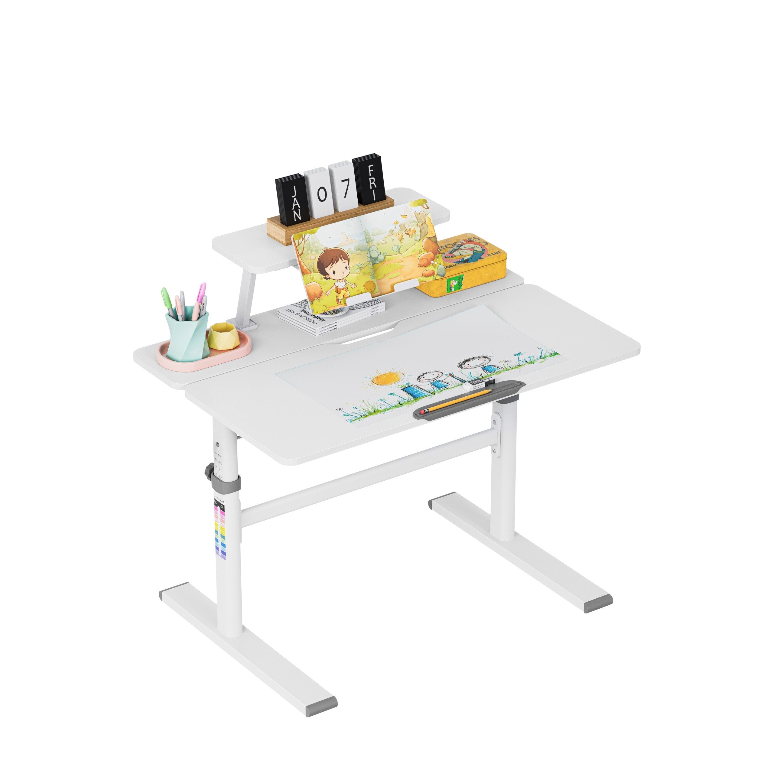 OUTLET Birou pentru copii reglabil Mark Adler Study 3.7 Grey