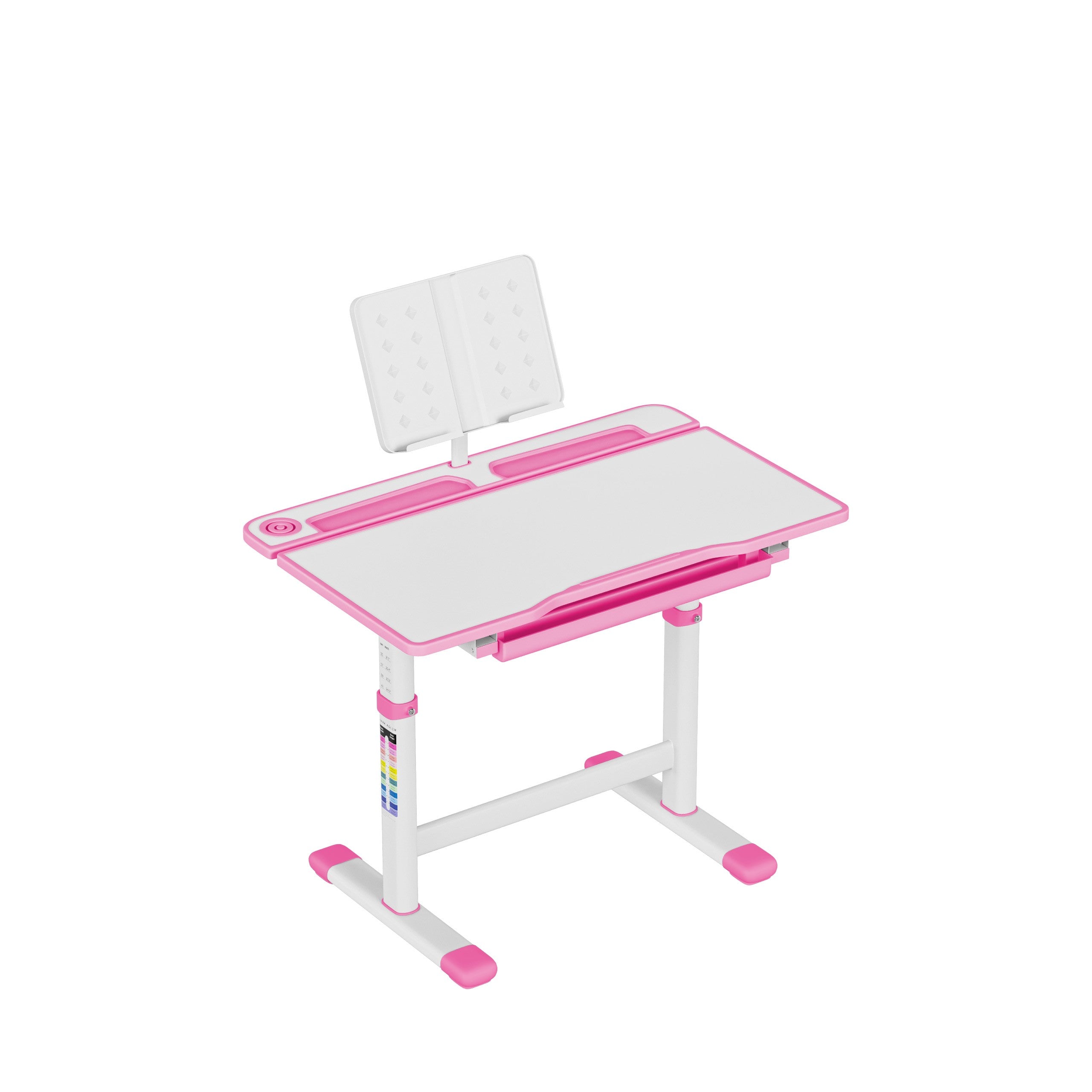 Birou ergonomic pentru copii Mark Adler Study 3.0 Pink, 66 cm
