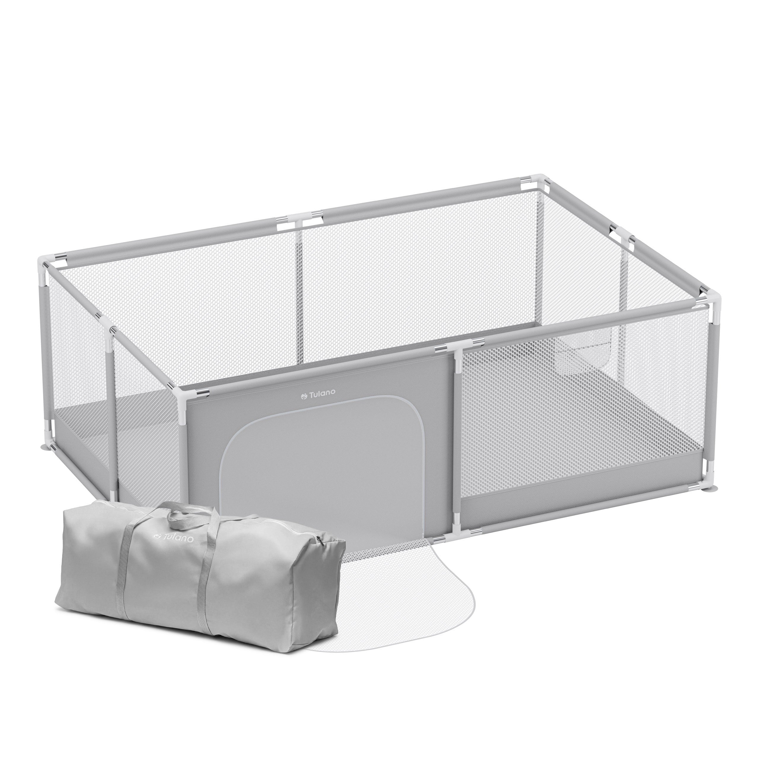 Pătuț pentru copii Tulano Cozy 22 Grey - 180 cm