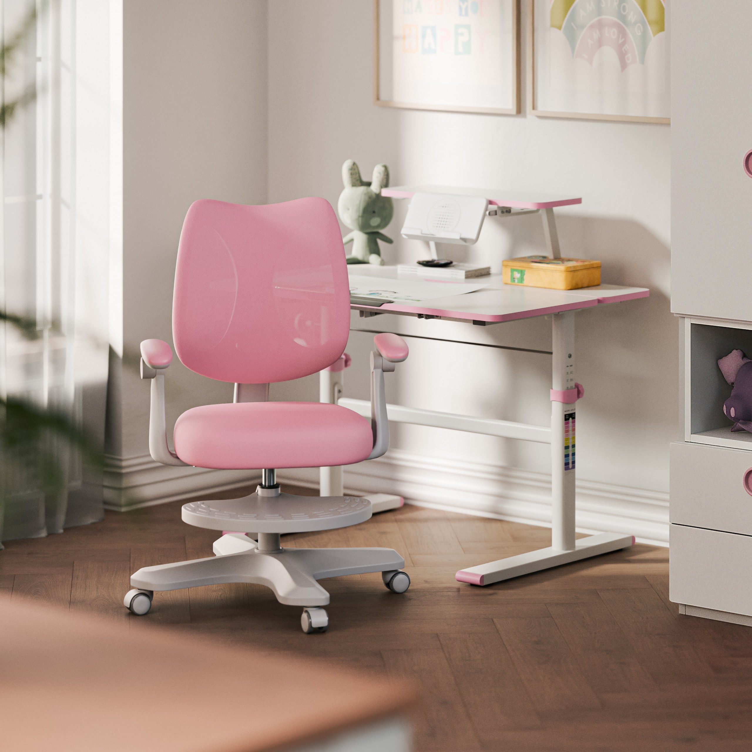 Scaun ergonomic pentru copii Mark Adler Junior 4.6 Pink