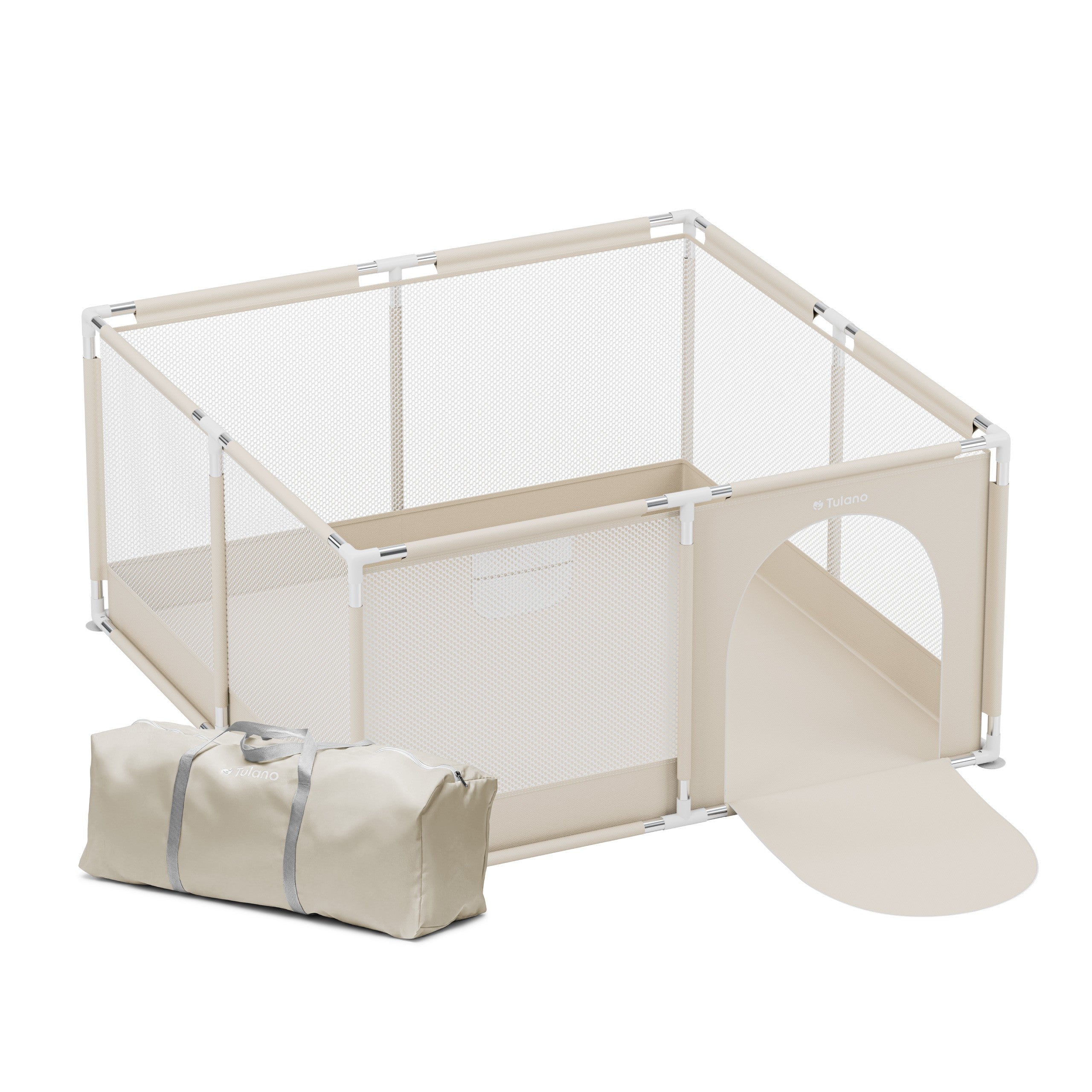 Pătuț pentru copii Tulano Cozy 20 Beige - 130 cm