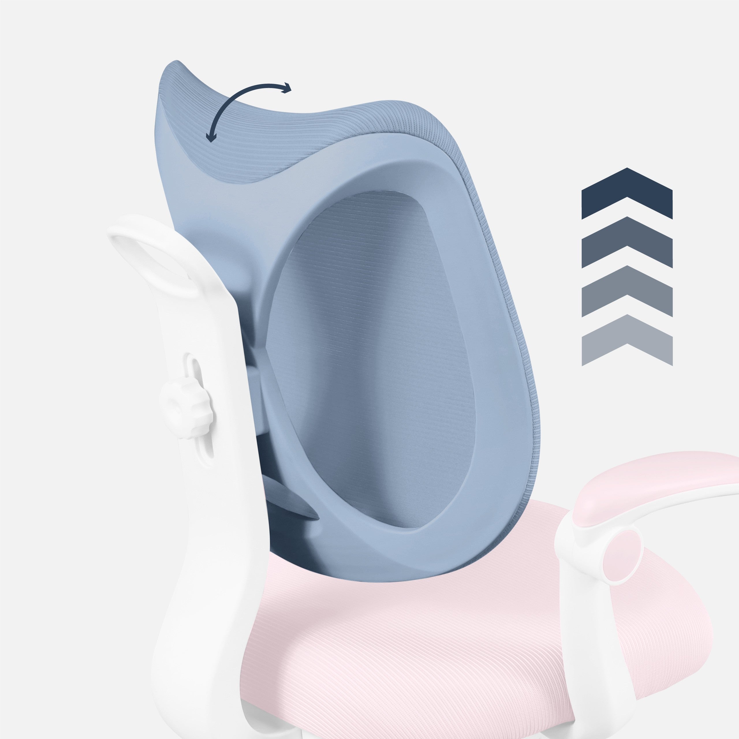 Scaun ergonomic pentru copii Mark Adler Junior 4.6 Pink