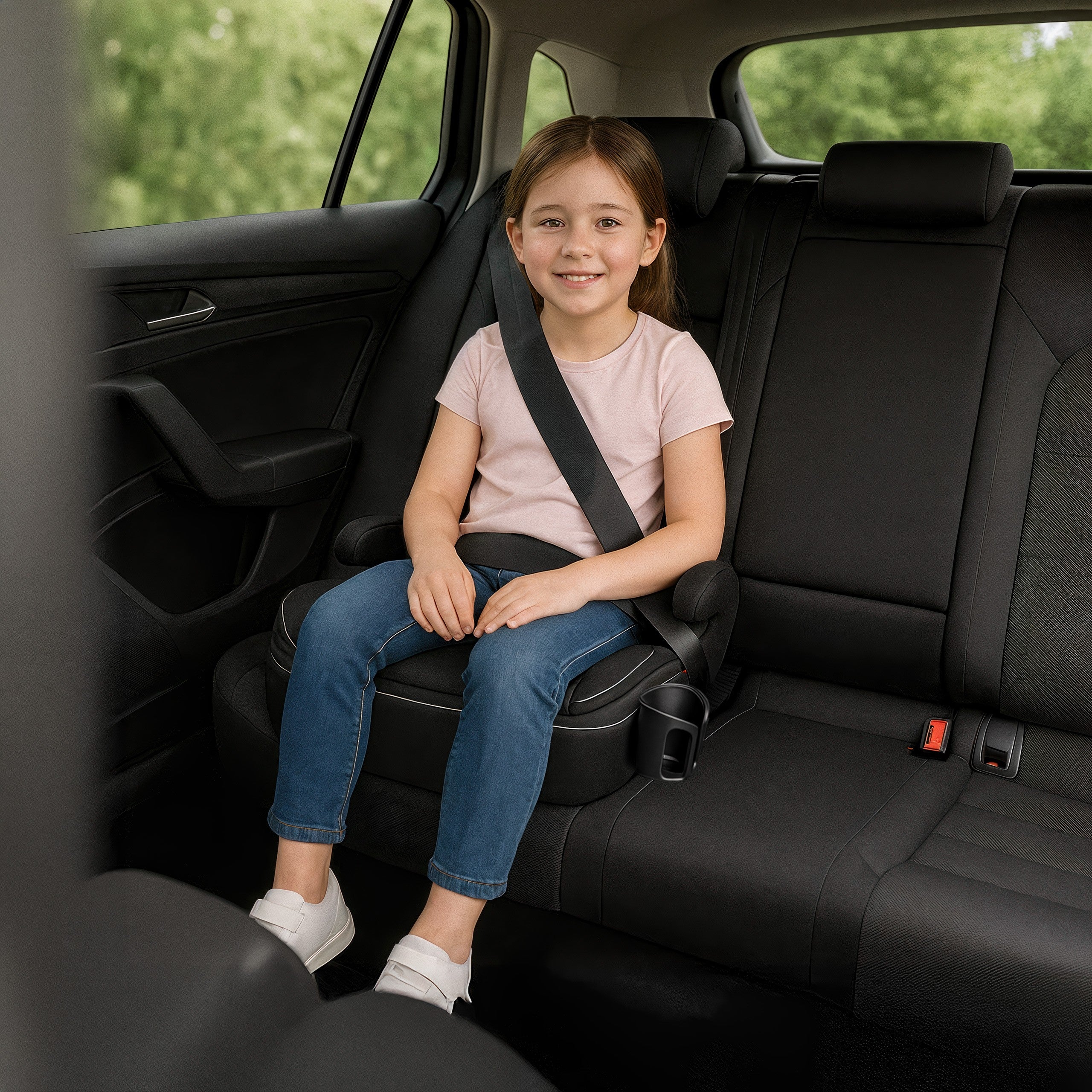 Scaun auto cu suport Tulano Cabby 30 Black 125-150 cm I-Size