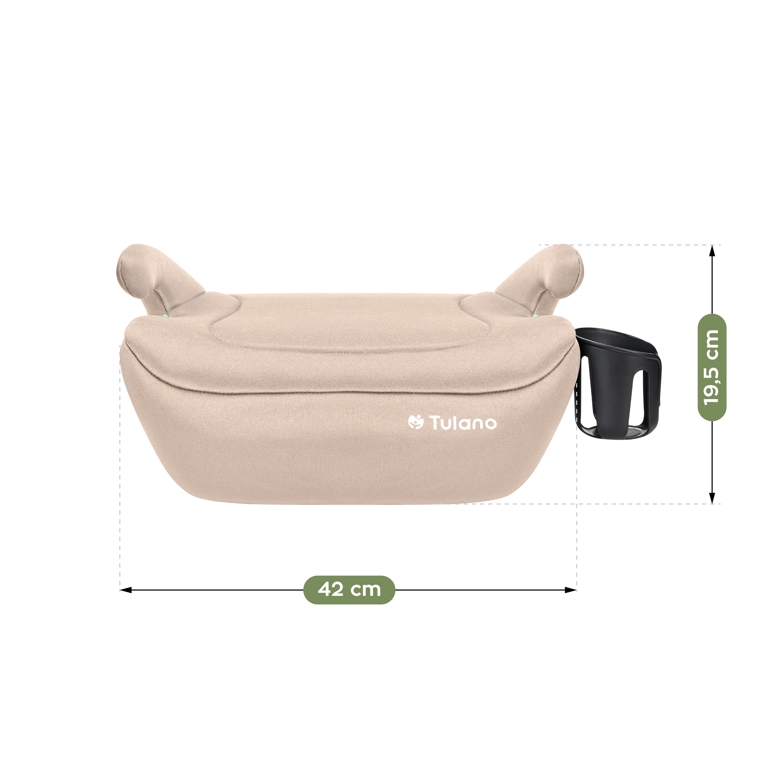 Scaun auto cu suport Tulano Cabby 20 Beige 125-150 cm I-Size