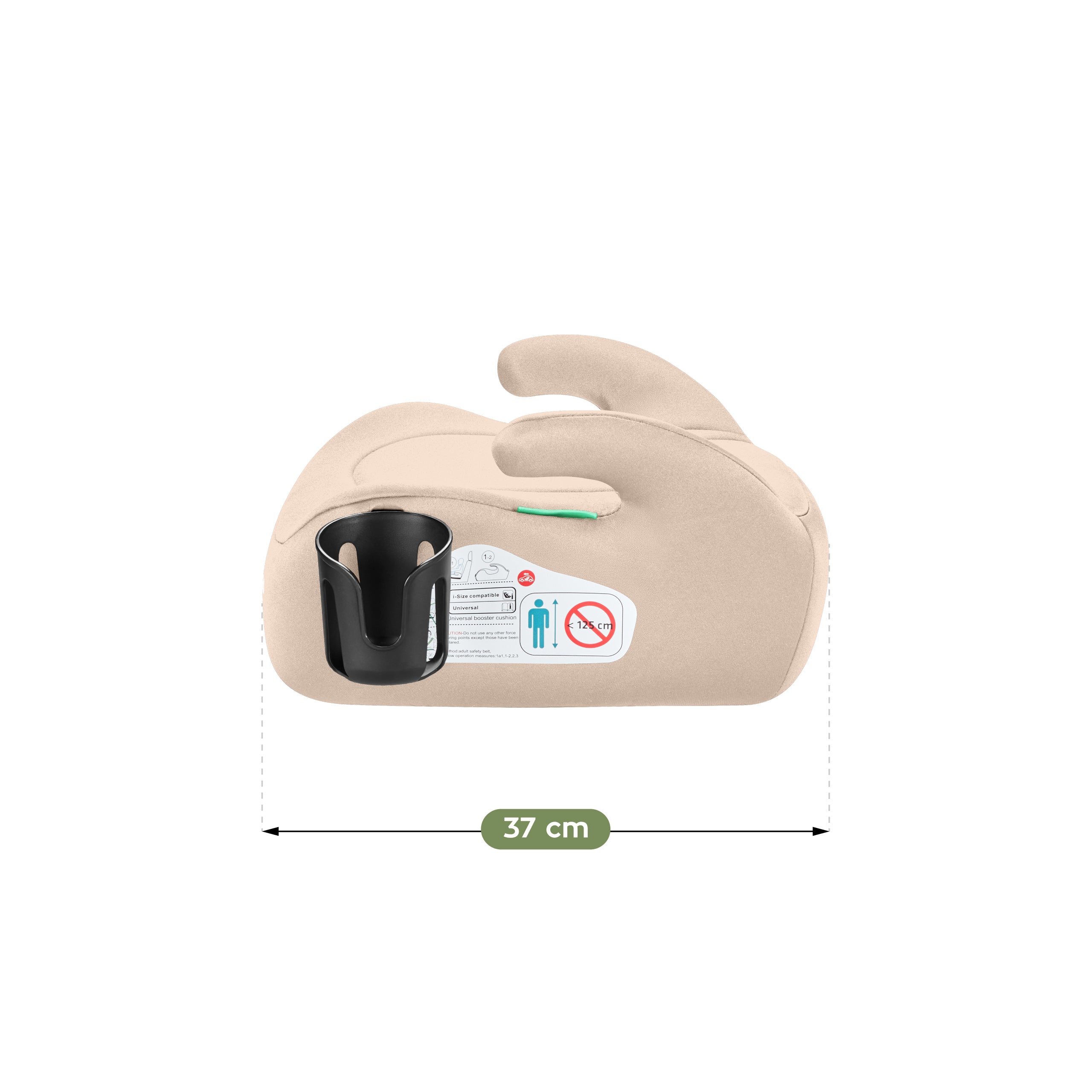 Scaun auto cu suport Tulano Cabby 20 Beige 125-150 cm I-Size
