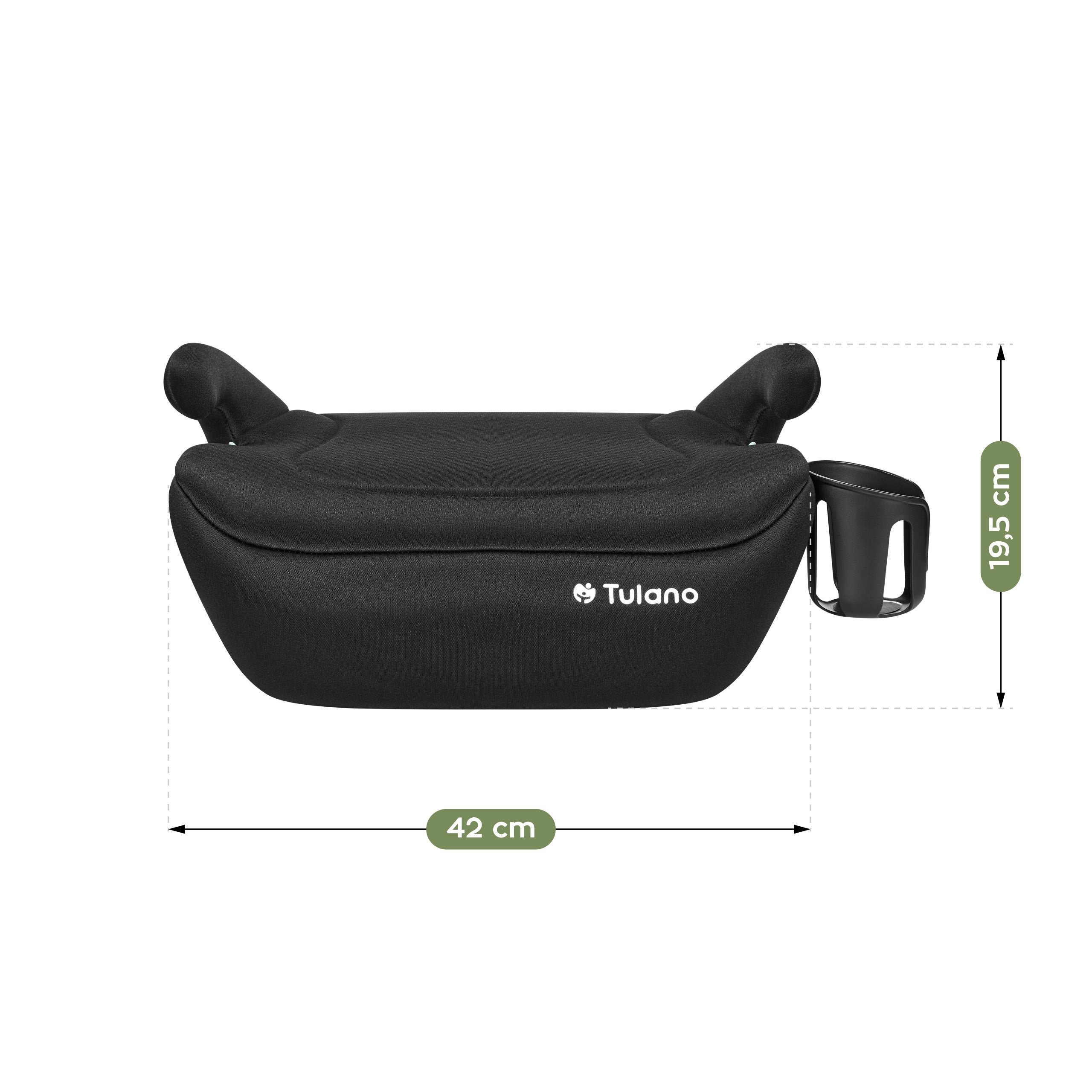 Scaun auto cu suport Tulano Cabby 20 Black 125-150 cm I-Size