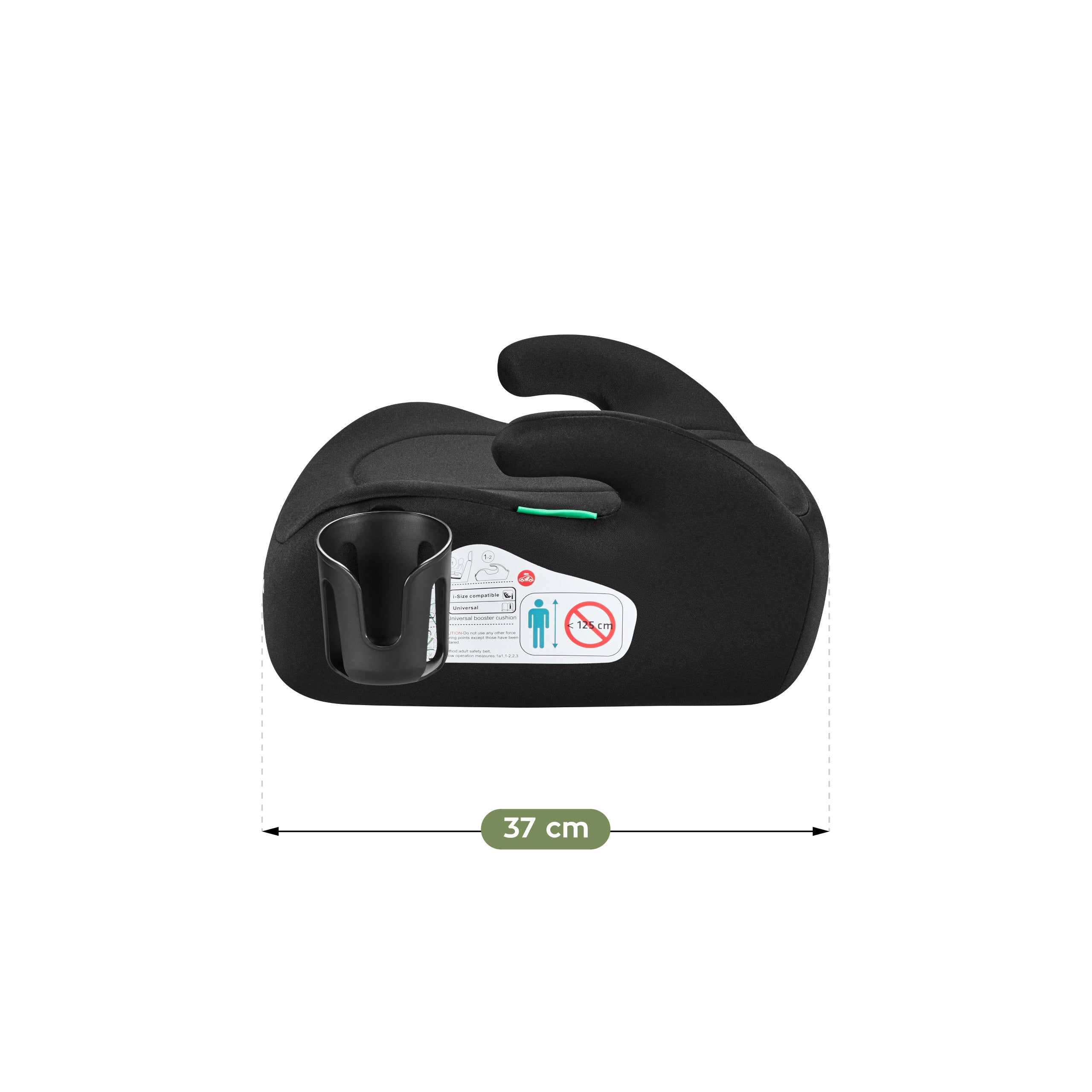 Scaun auto cu suport Tulano Cabby 20 Black 125-150 cm I-Size